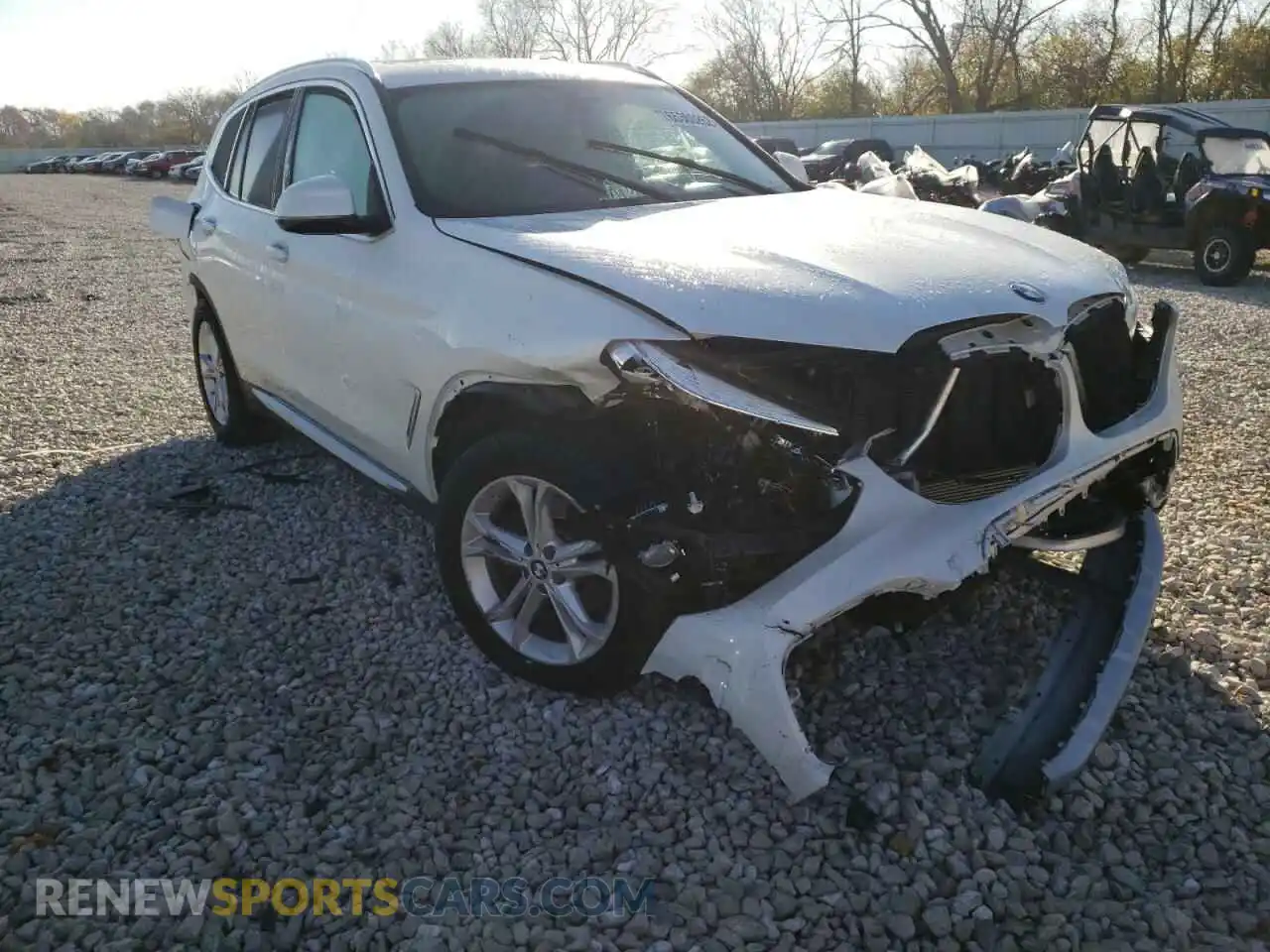 1 Photograph of a damaged car 5UXTY5C09LLE58042 BMW X3 2020