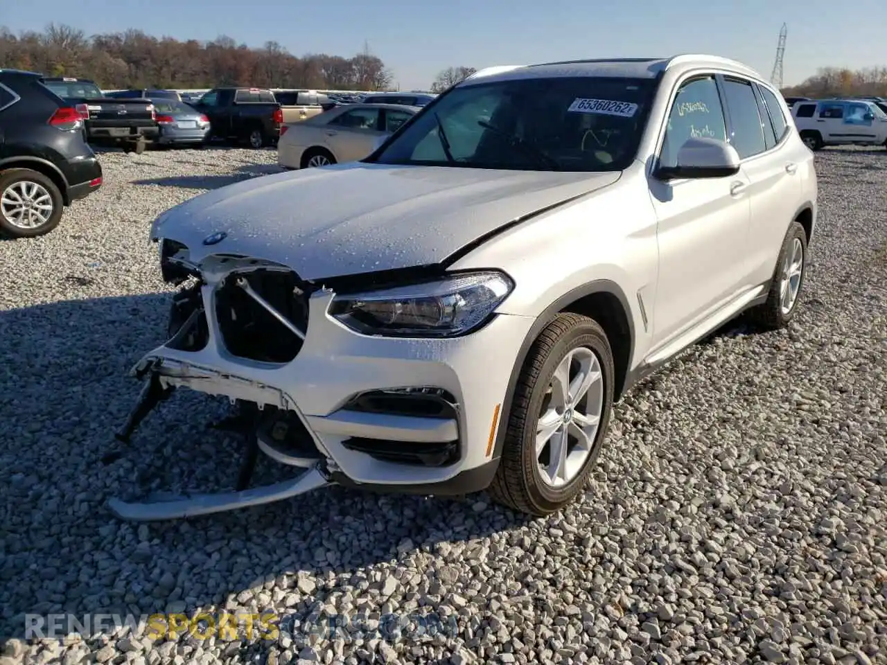 2 Photograph of a damaged car 5UXTY5C09LLE58042 BMW X3 2020