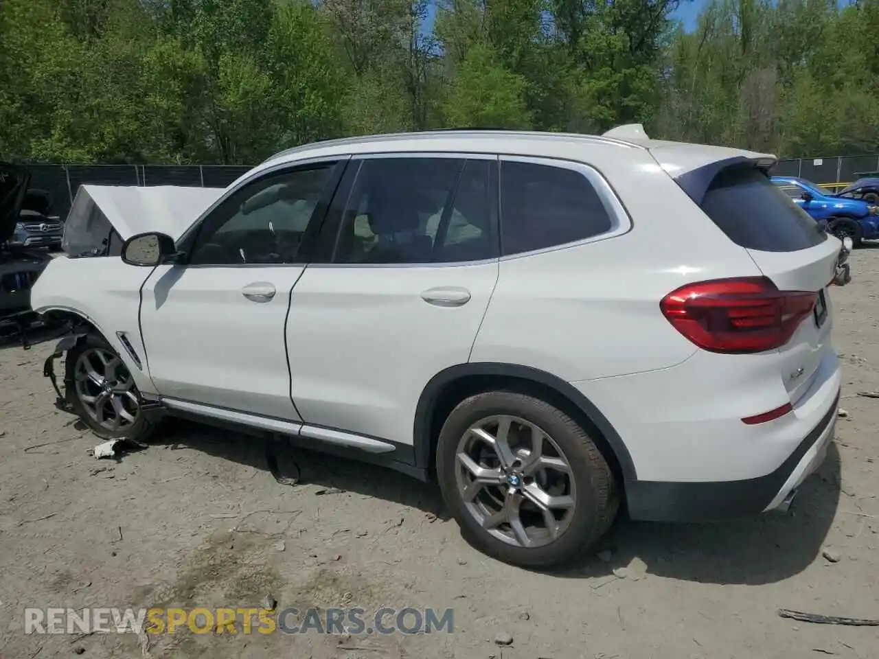 2 Photograph of a damaged car 5UXTY5C09LLT33023 BMW X3 2020