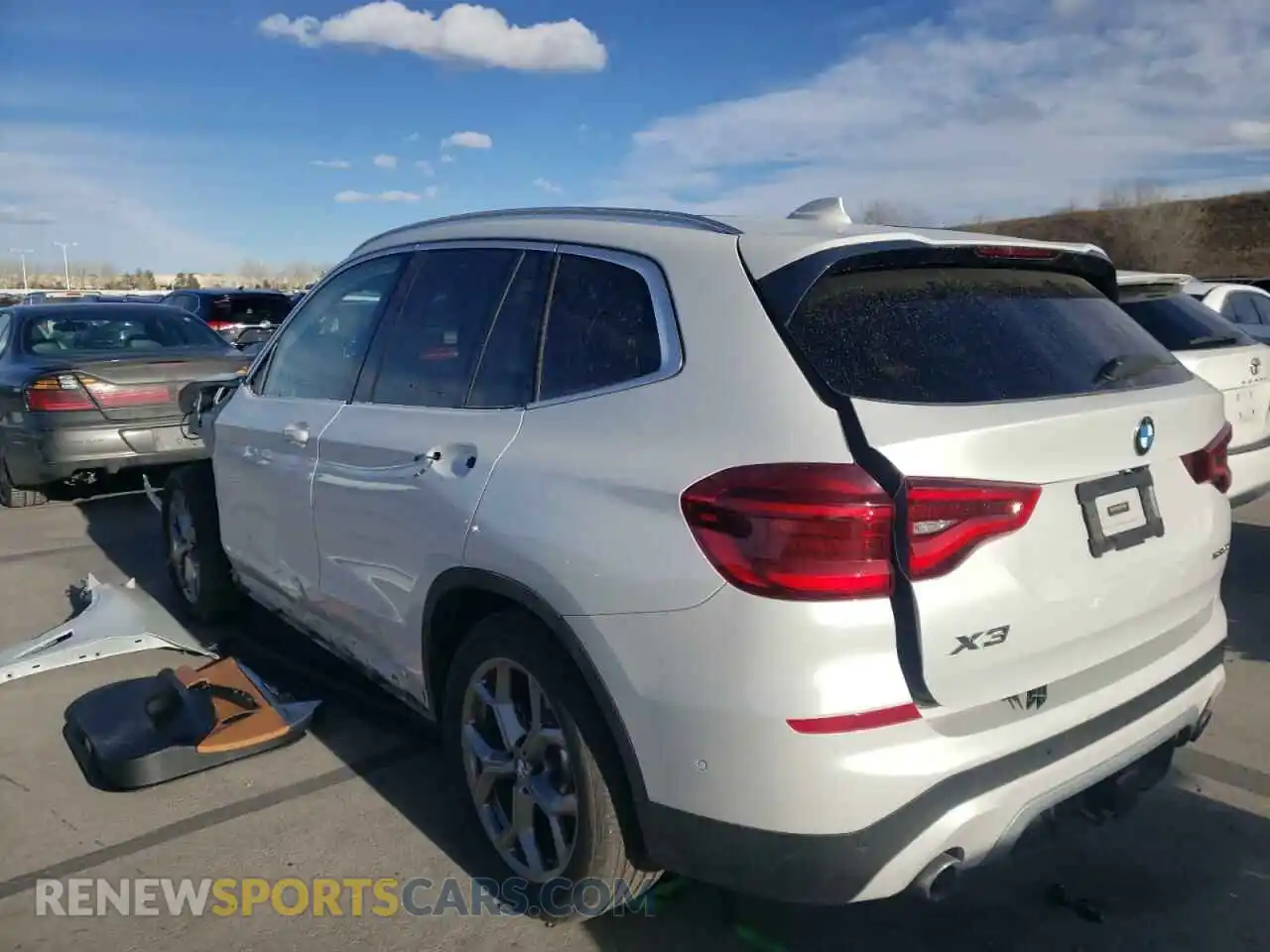 3 Фотография поврежденного автомобиля 5UXTY5C09LLT35127 BMW X3 2020