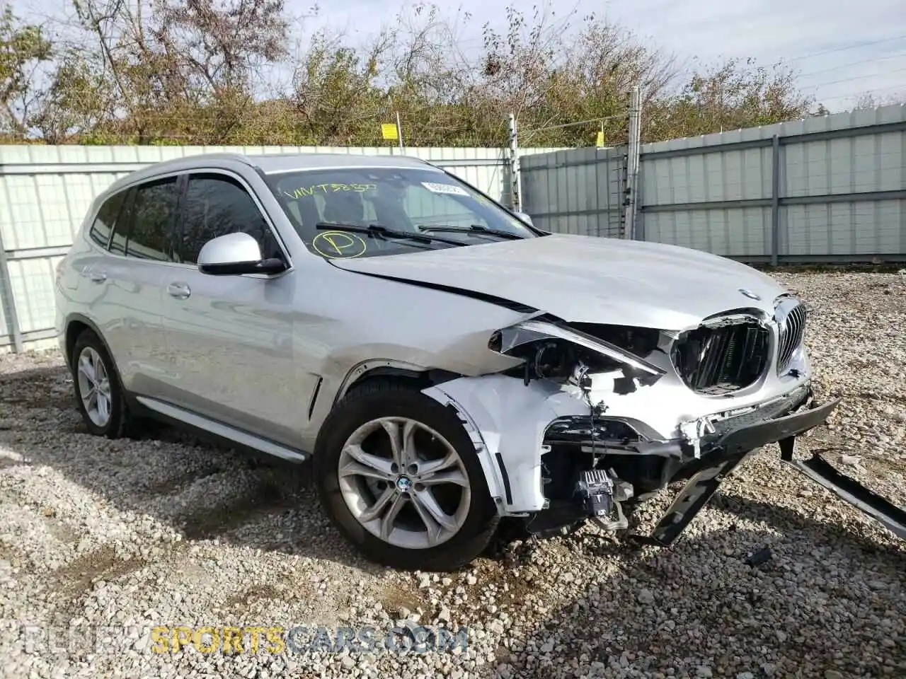 1 Photograph of a damaged car 5UXTY5C09LLT38500 BMW X3 2020