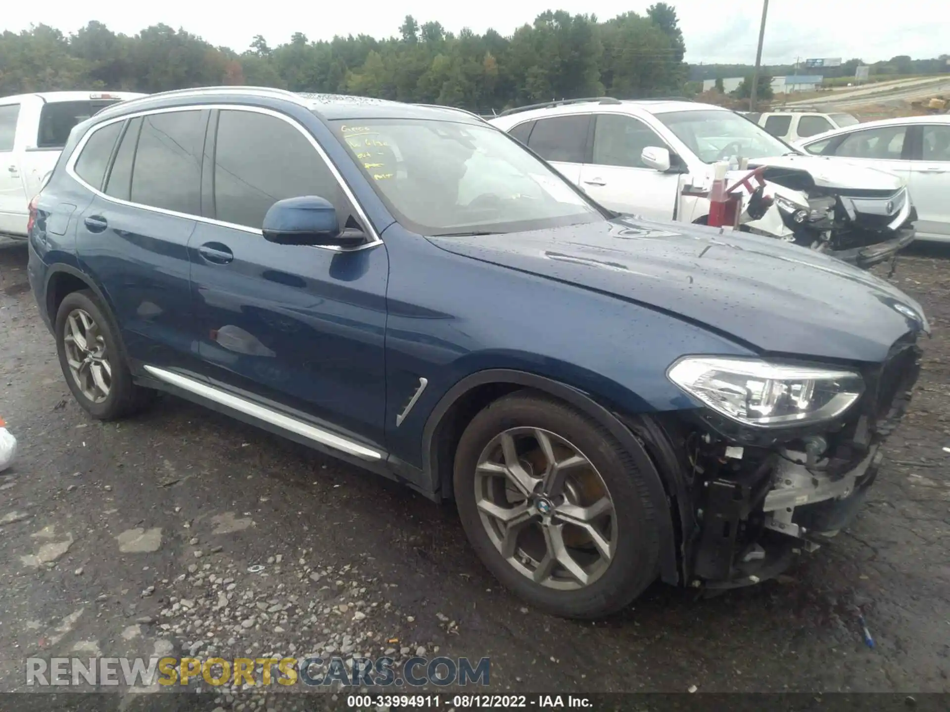 1 Photograph of a damaged car 5UXTY5C0XL9C54069 BMW X3 2020