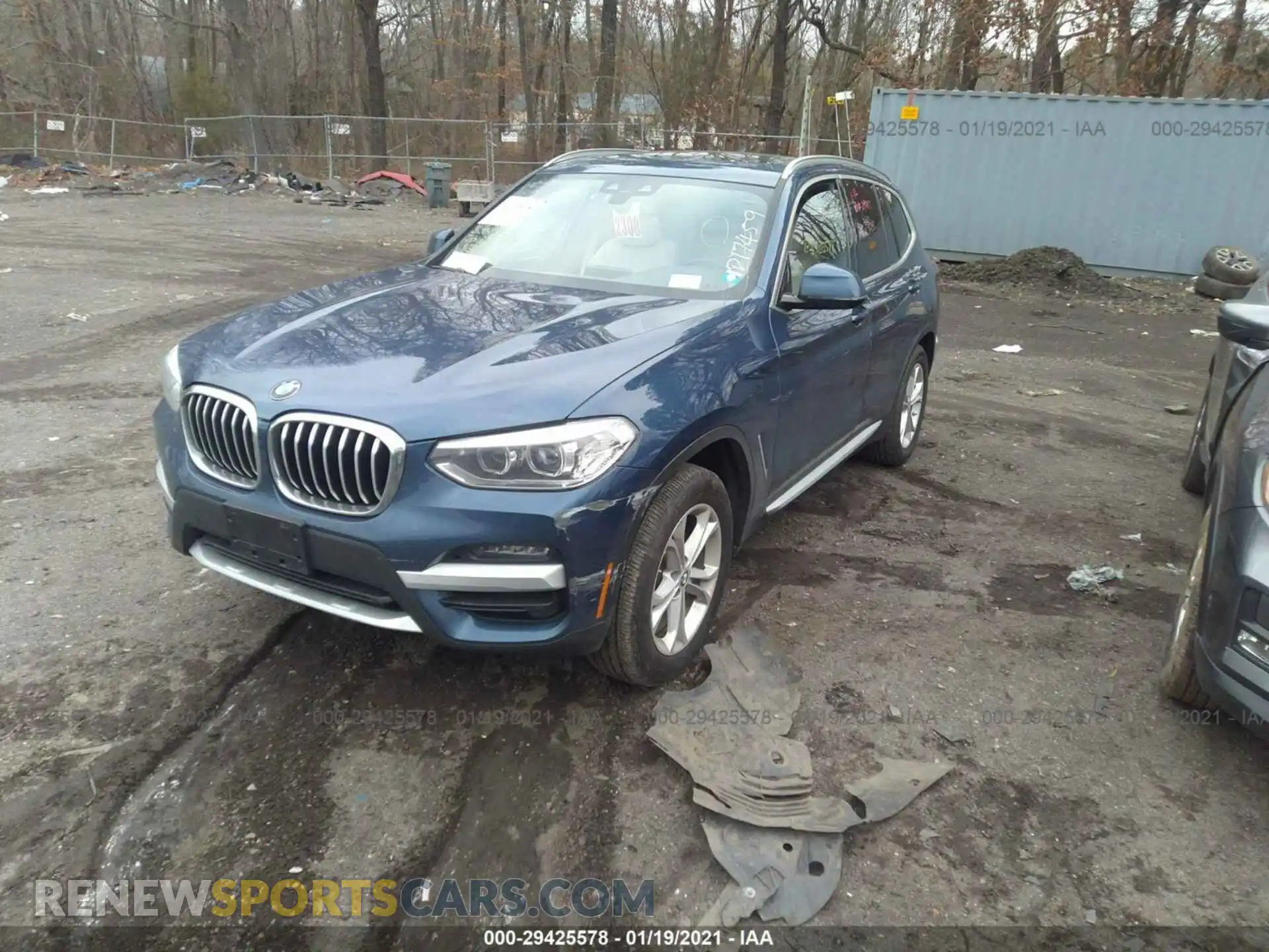 2 Photograph of a damaged car 5UXTY5C0XL9D17459 BMW X3 2020