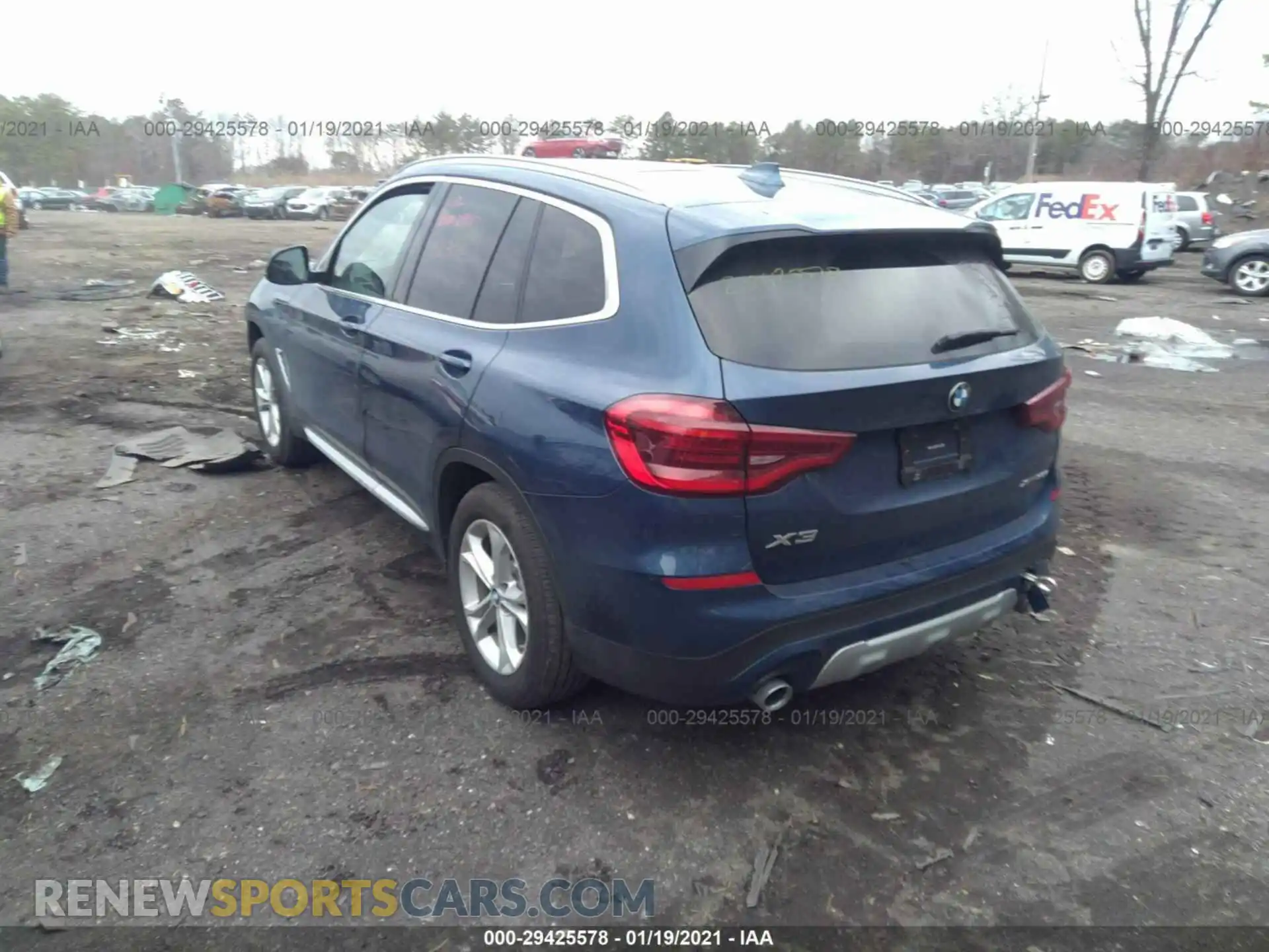 3 Photograph of a damaged car 5UXTY5C0XL9D17459 BMW X3 2020