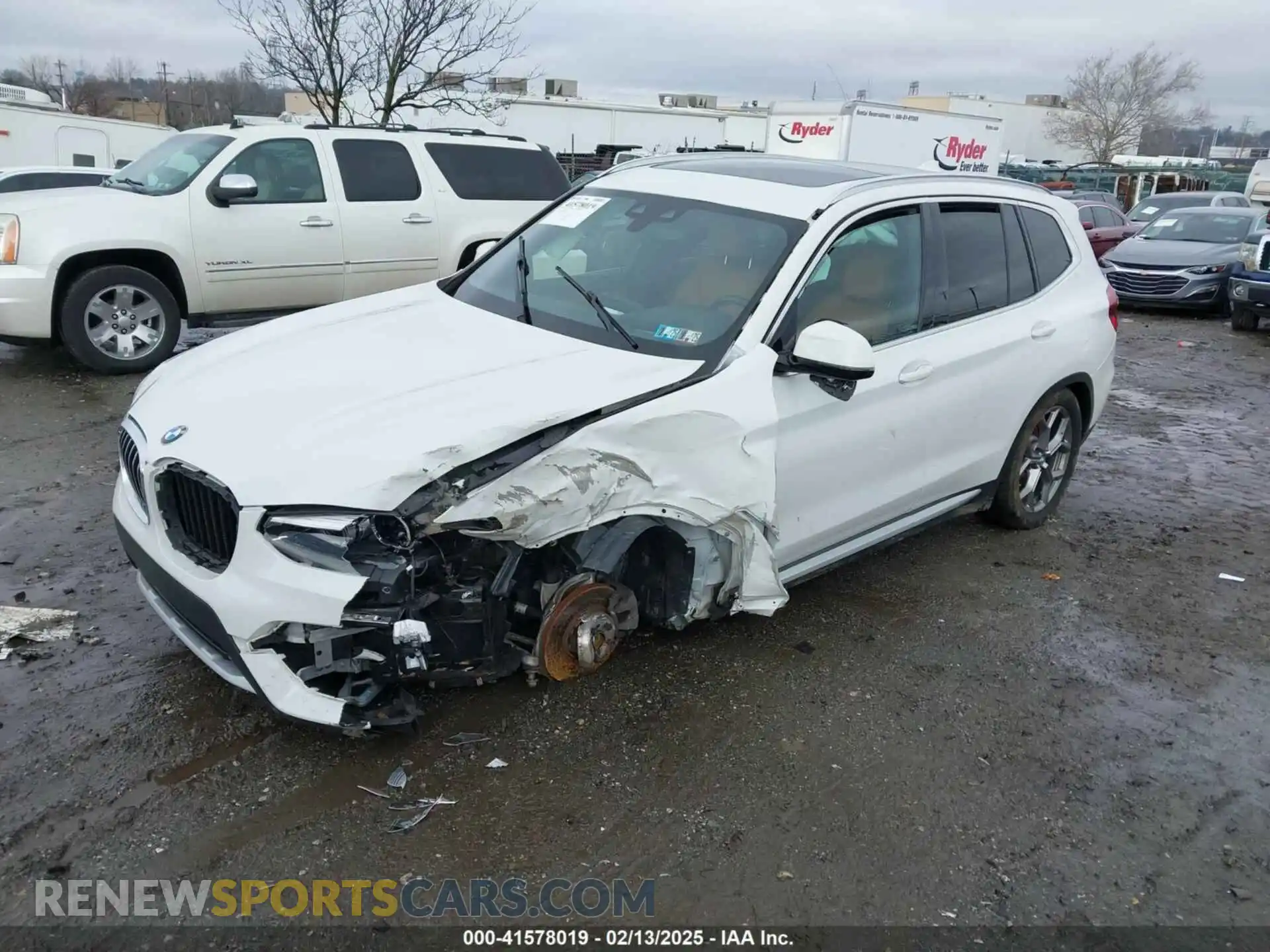 2 Photograph of a damaged car 5UXTY5C0XL9D36965 BMW X3 2020