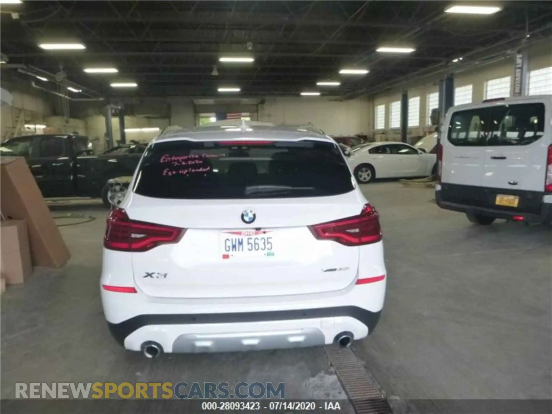 2 Photograph of a damaged car 5UXTY5C0XLLE58275 BMW X3 2020