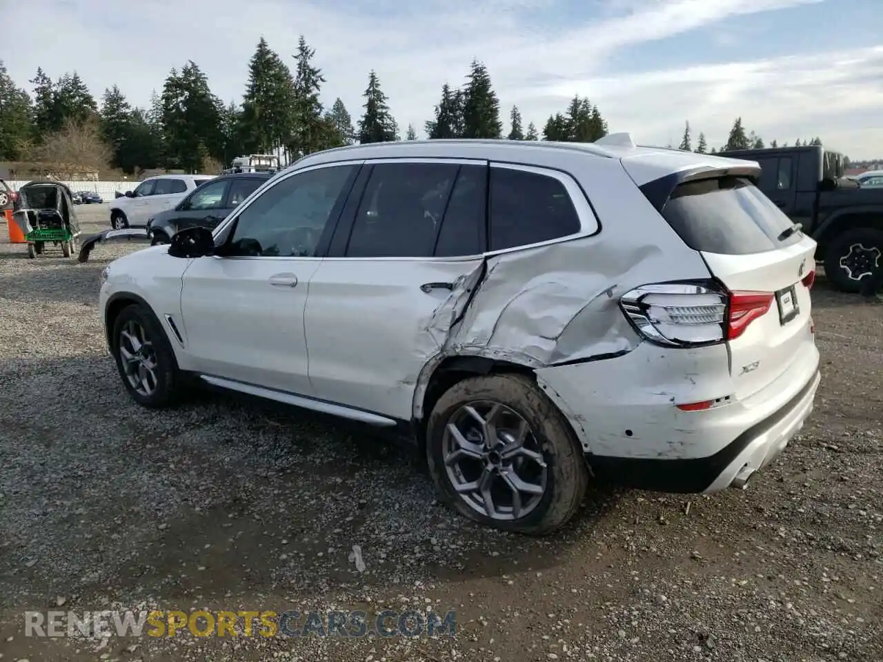2 Photograph of a damaged car 5UXTY5C0XLLT32740 BMW X3 2020