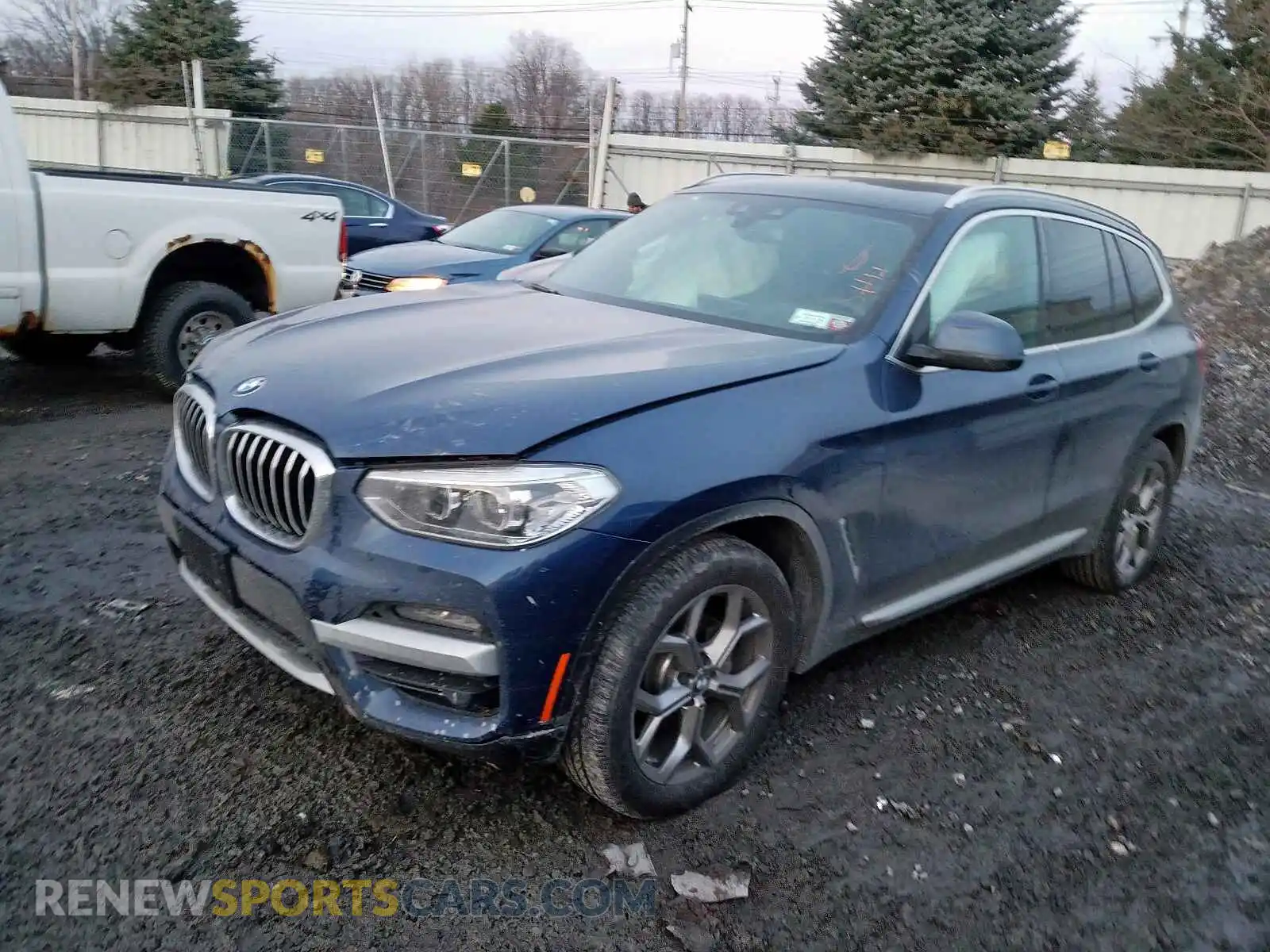 2 Photograph of a damaged car 5UXTY5C0XLLT35296 BMW X3 2020