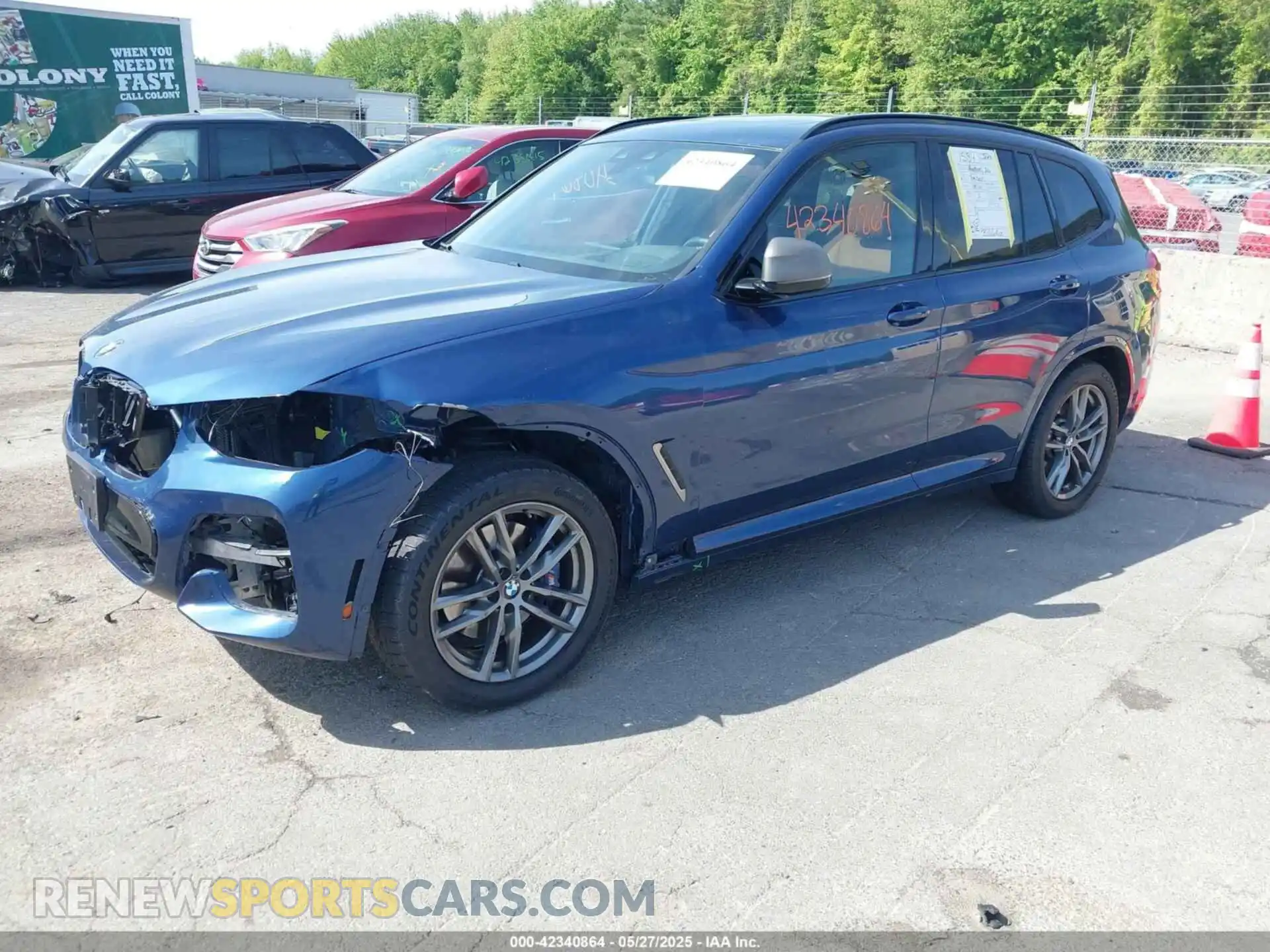 2 Photograph of a damaged car 5UXTY9C00L9B77025 BMW X3 2020