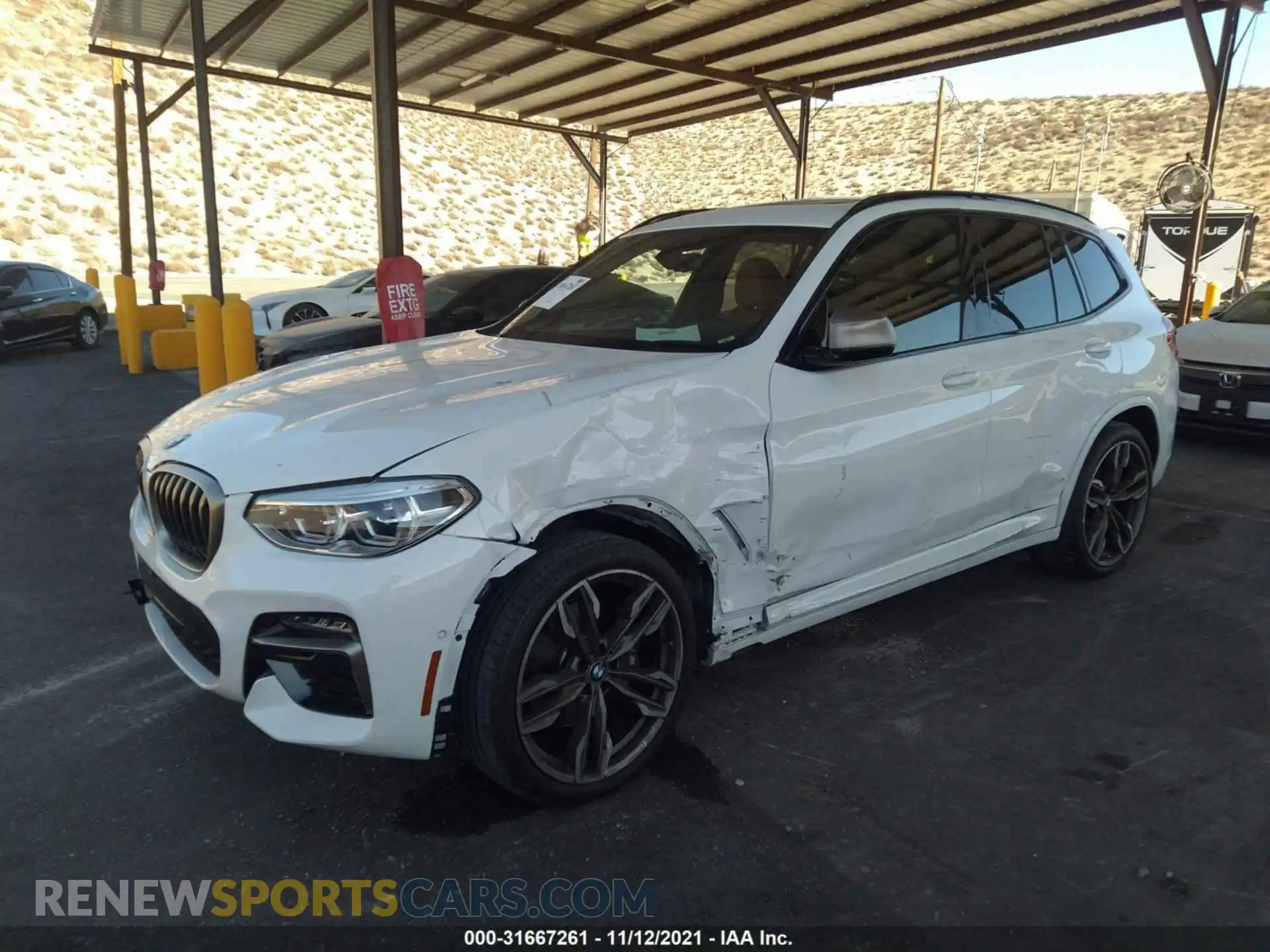 2 Photograph of a damaged car 5UXTY9C08LLE60386 BMW X3 2020