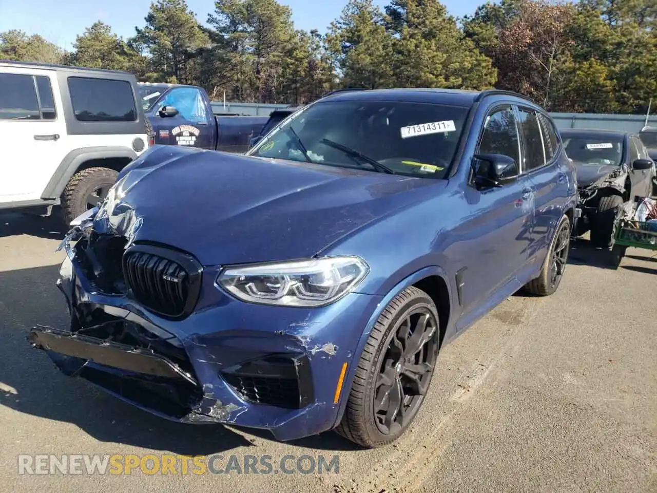 2 Photograph of a damaged car 5YMTS0C01LLT09814 BMW X3 2020