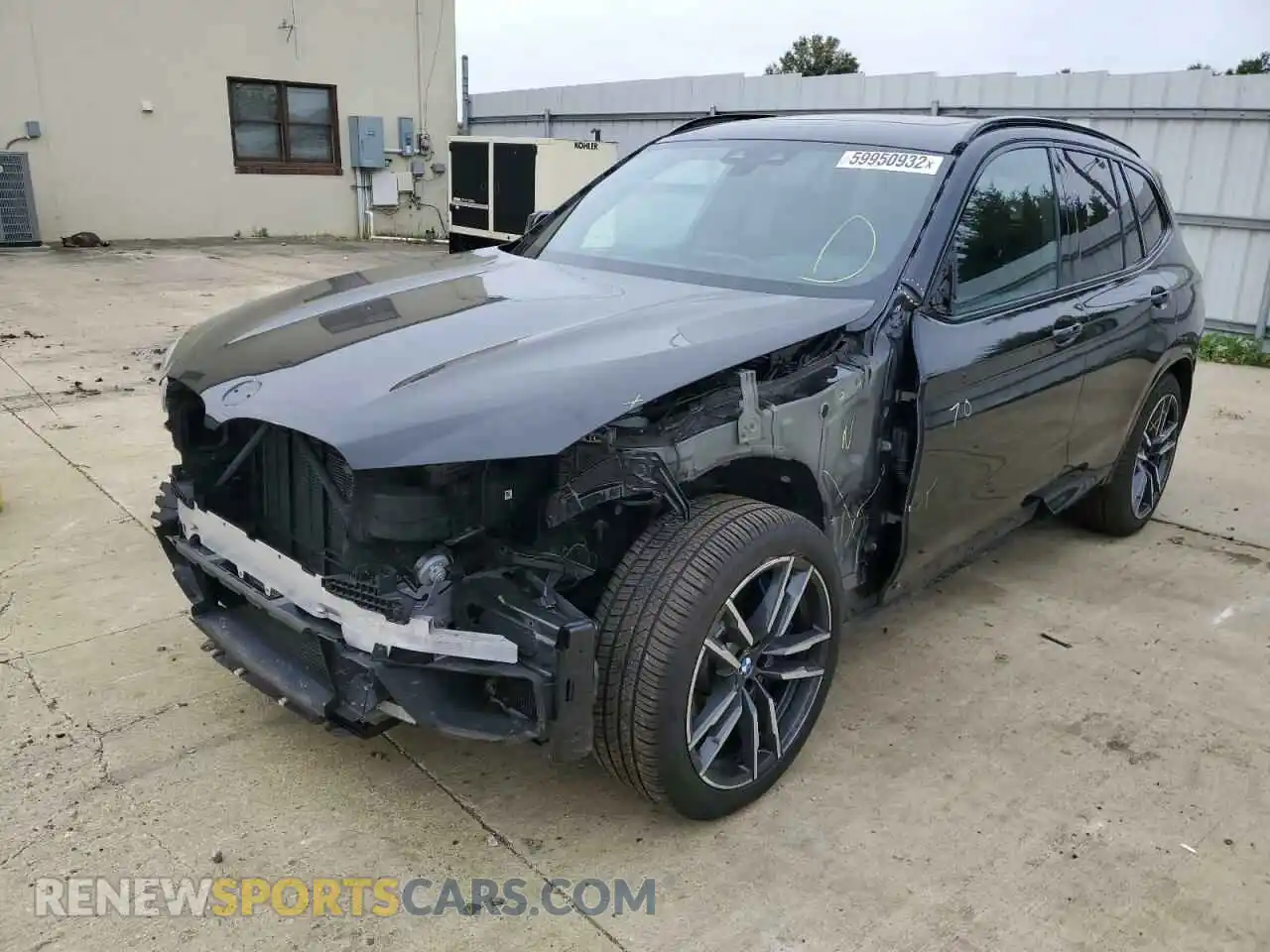 2 Photograph of a damaged car 5YMTS0C05LLT10139 BMW X3 2020