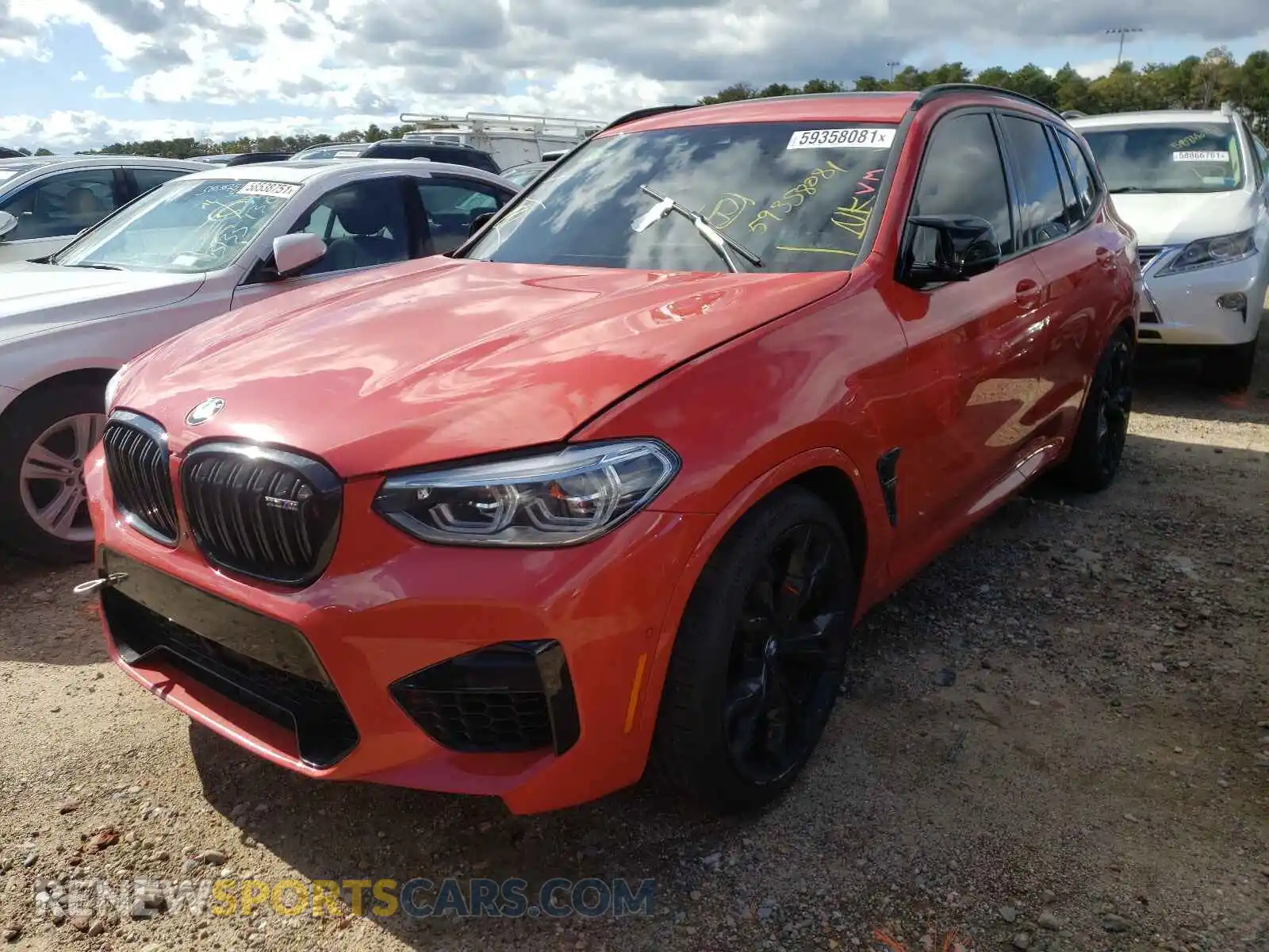 2 fotografías del automóvil dañado 5YMTS0C09L9B12096 BMW X3 2020