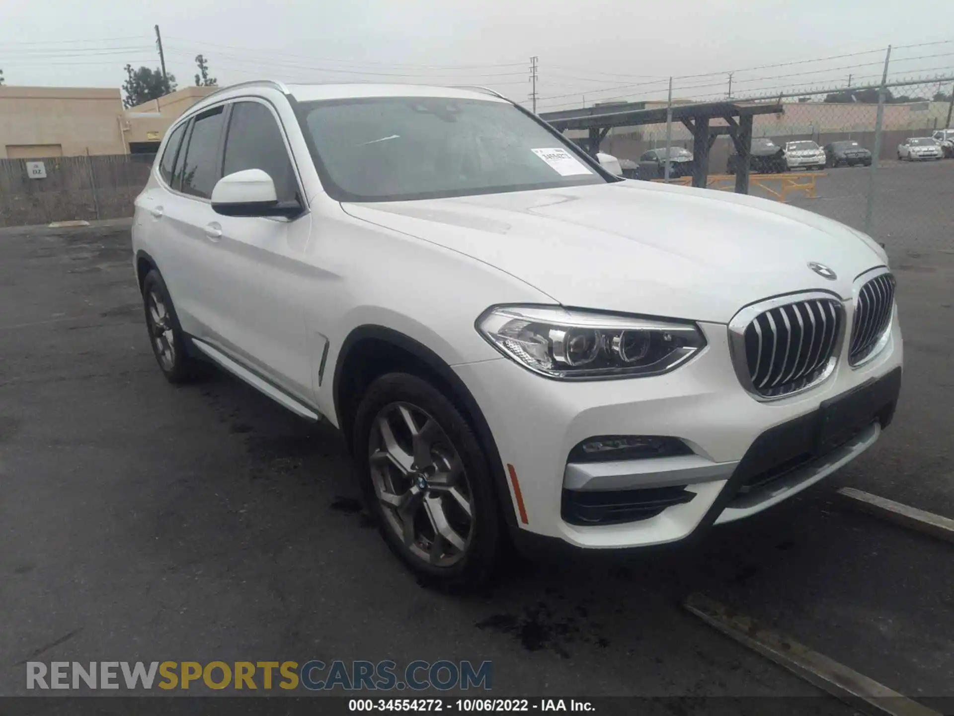 1 Photograph of a damaged car 5UXTS1C00M9D75415 BMW X3 2021