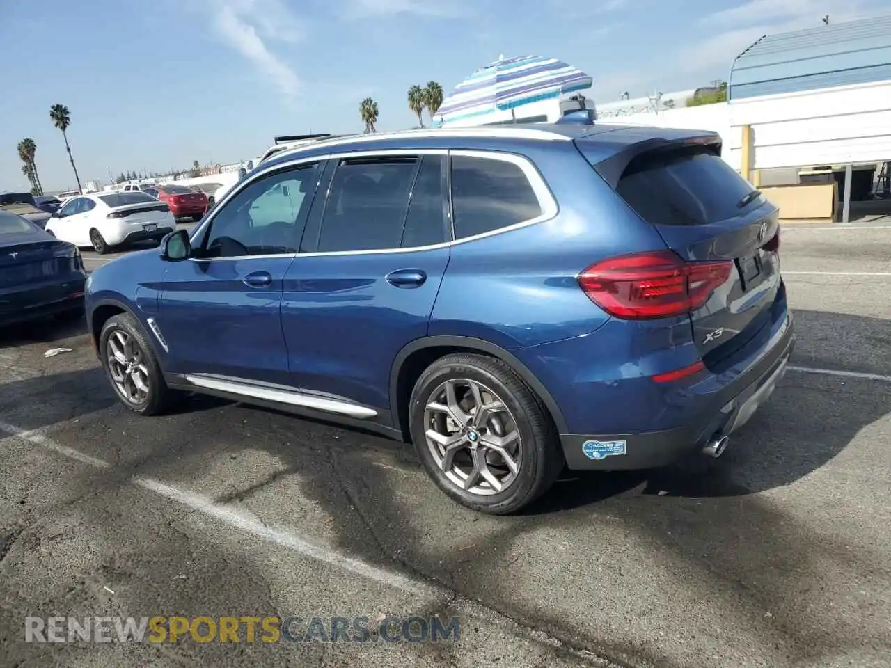 2 fotografías del automóvil dañado 5UXTS1C00M9F16290 BMW X3 2021