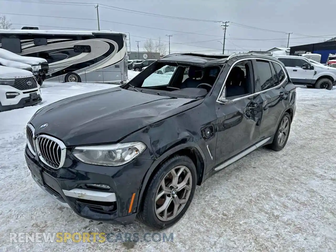 2 Photograph of a damaged car 5UXTS1C01M9H37235 BMW X3 2021