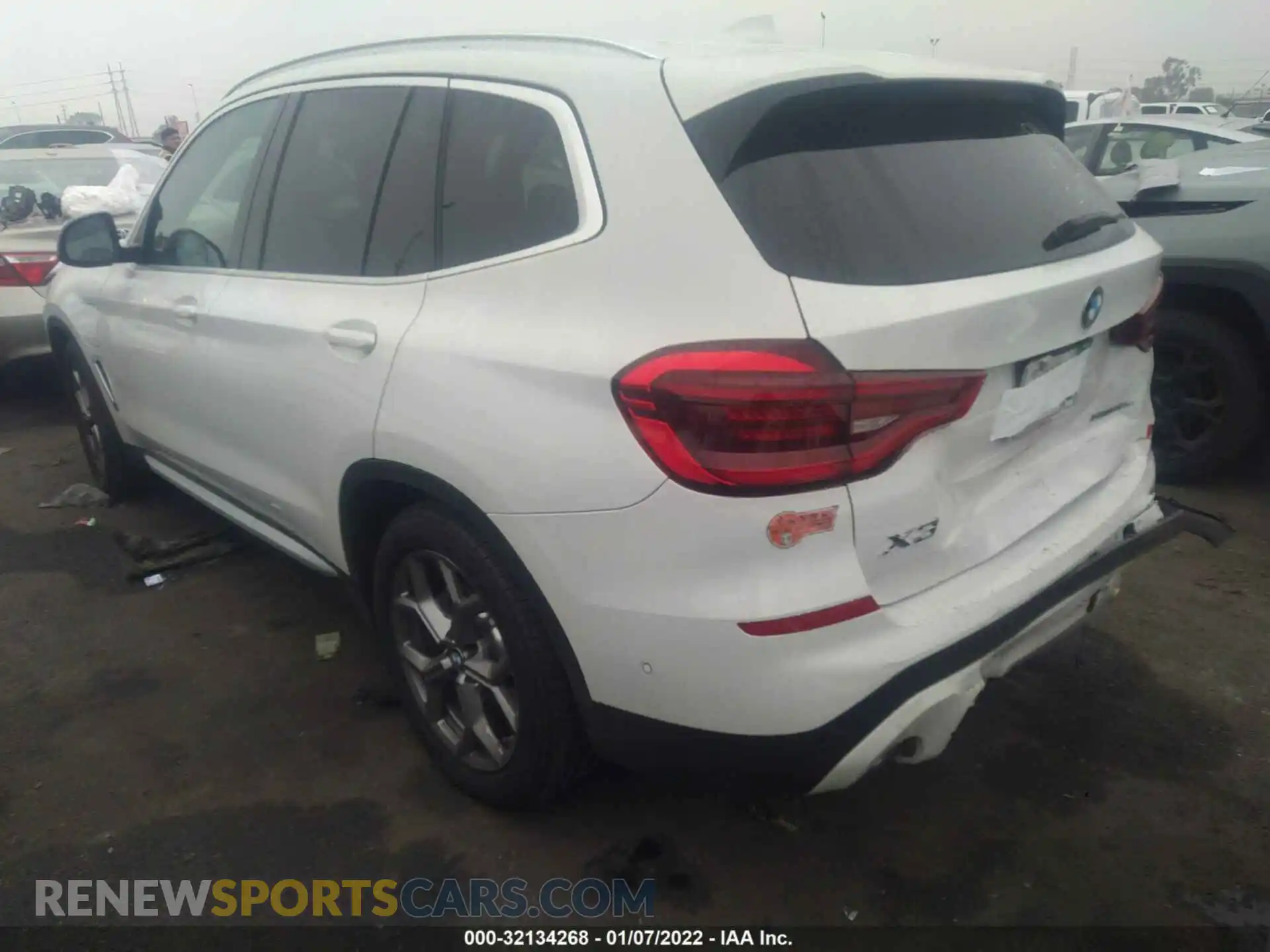 3 Photograph of a damaged car 5UXTS1C05M9F78753 BMW X3 2021