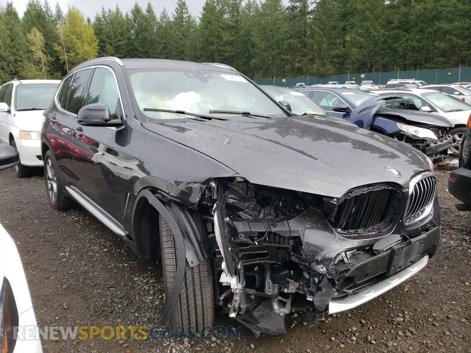 1 fotografías del automóvil dañado 5UXTS1C07M9F26072 BMW X3 2021