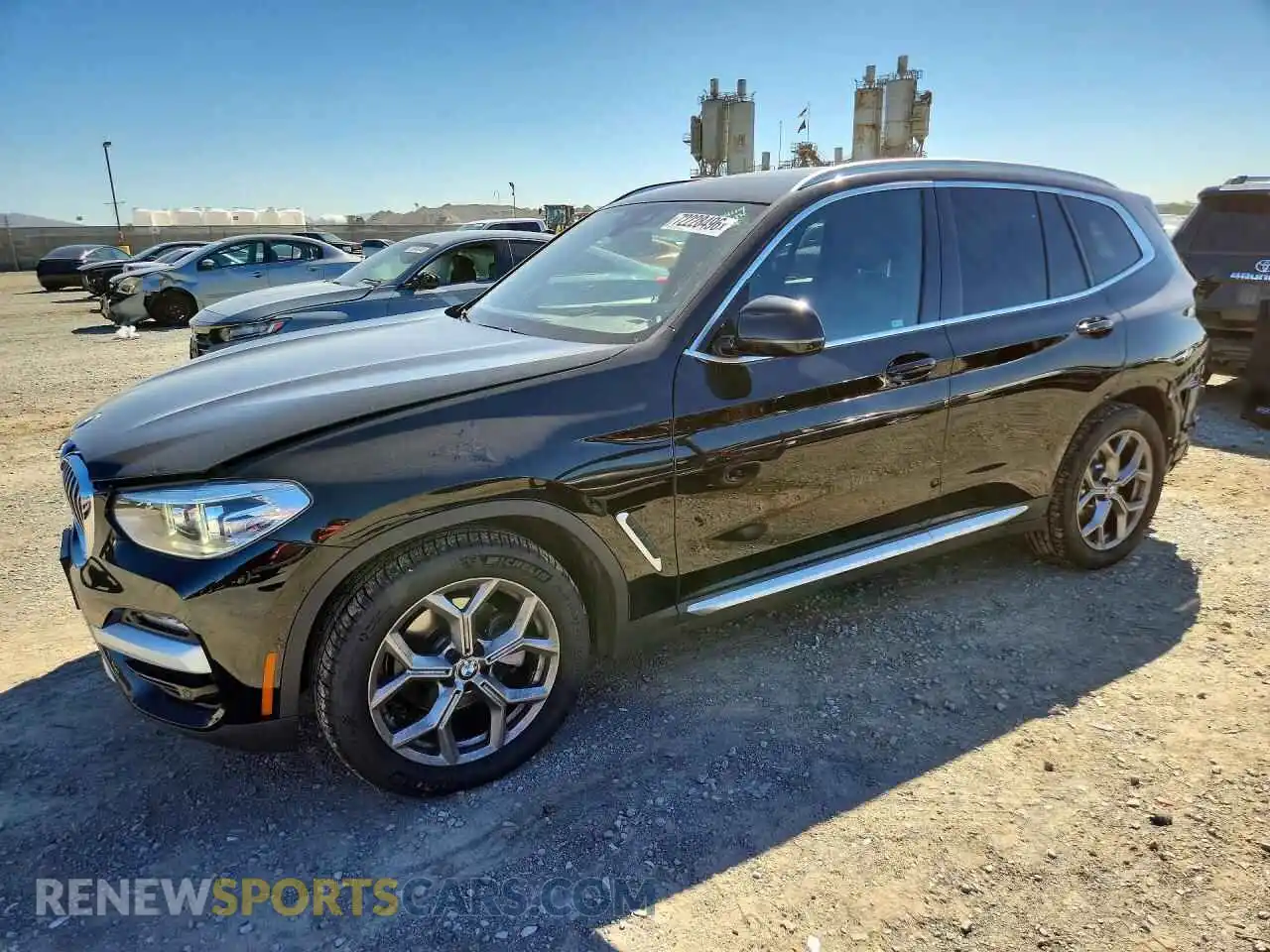 1 Photograph of a damaged car 5UXTY3C00M9D79863 BMW X3 2021