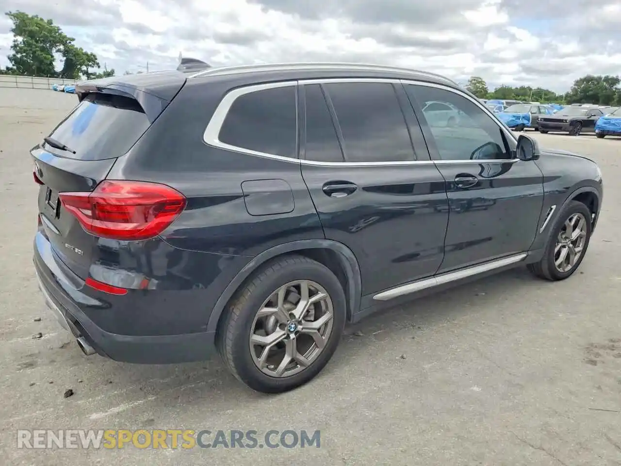 3 fotografías del automóvil dañado 5UXTY3C00M9D82083 BMW X3 2021