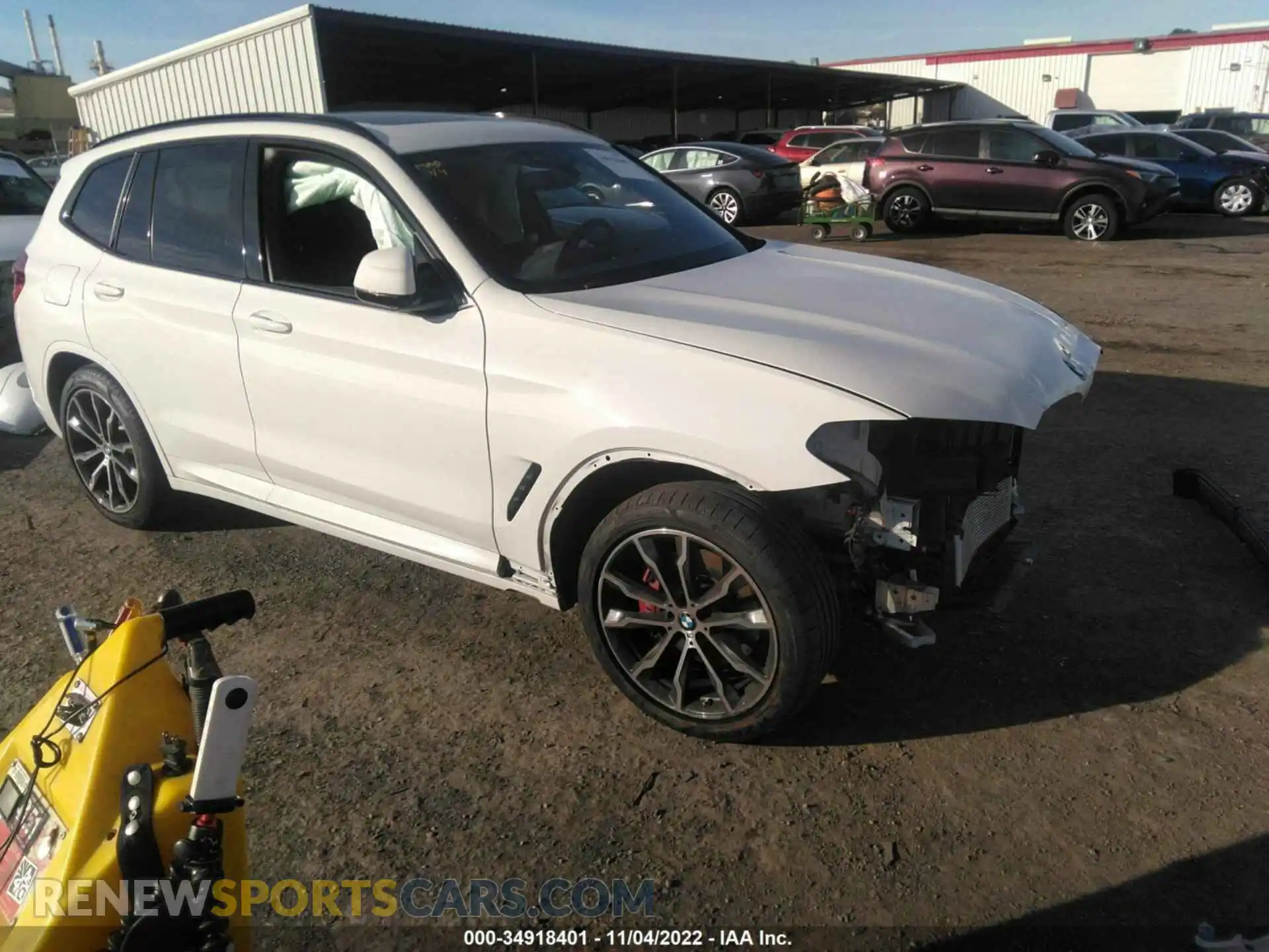 1 Photograph of a damaged car 5UXTY3C00M9F02397 BMW X3 2021