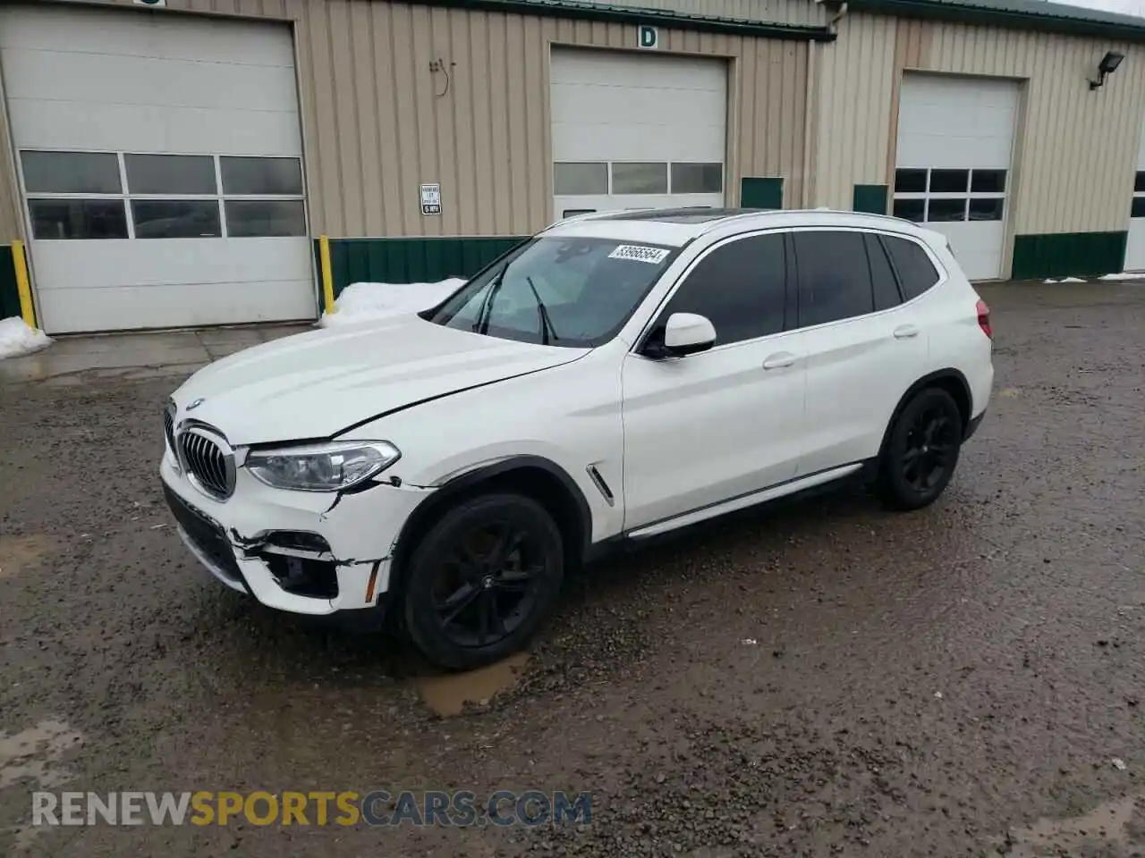 1 Photograph of a damaged car 5UXTY3C00M9F46609 BMW X3 2021