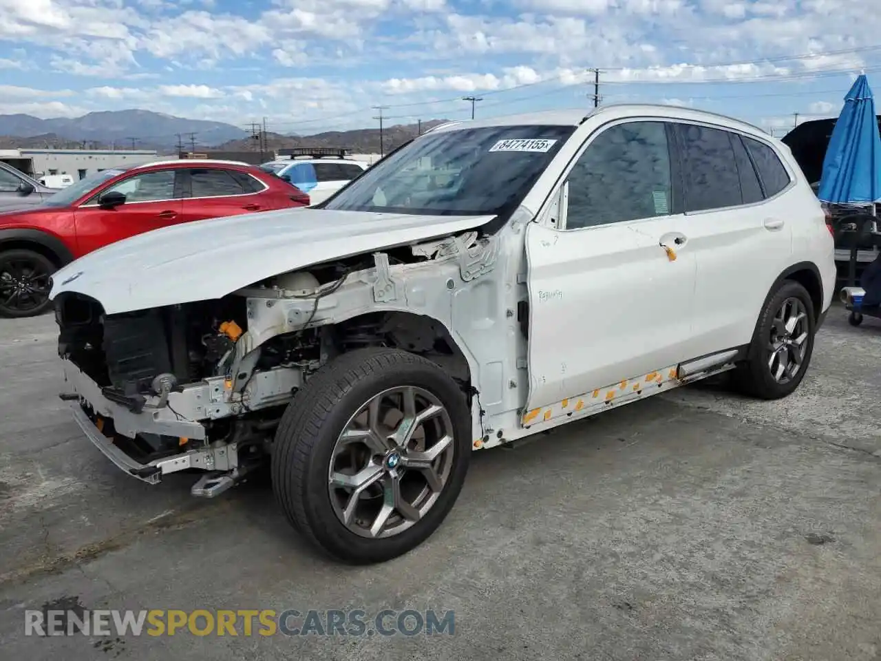 1 Фотография поврежденного автомобиля 5UXTY3C00M9F79755 BMW X3 2021