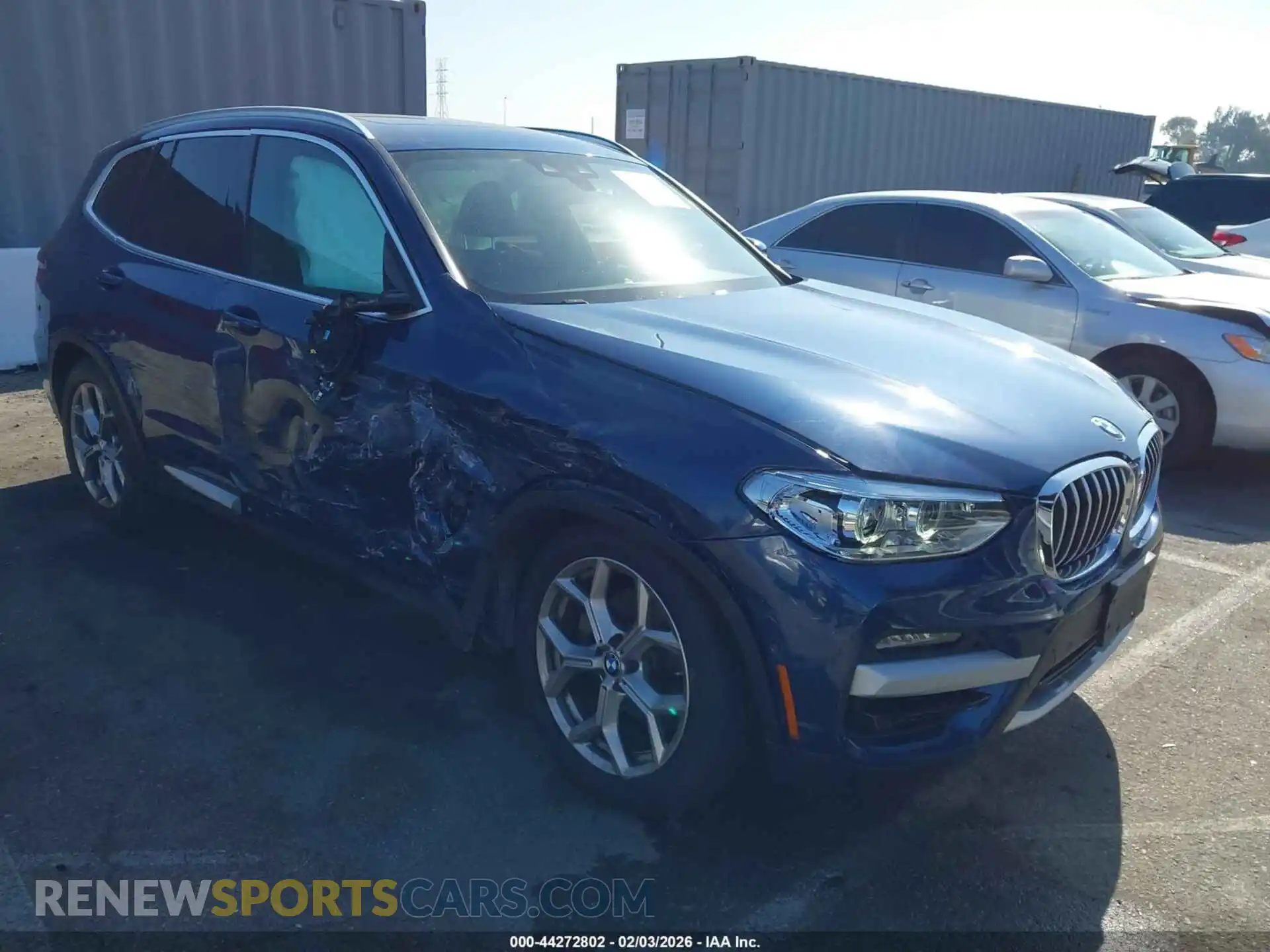 1 Photograph of a damaged car 5UXTY3C00M9F93459 BMW X3 2021