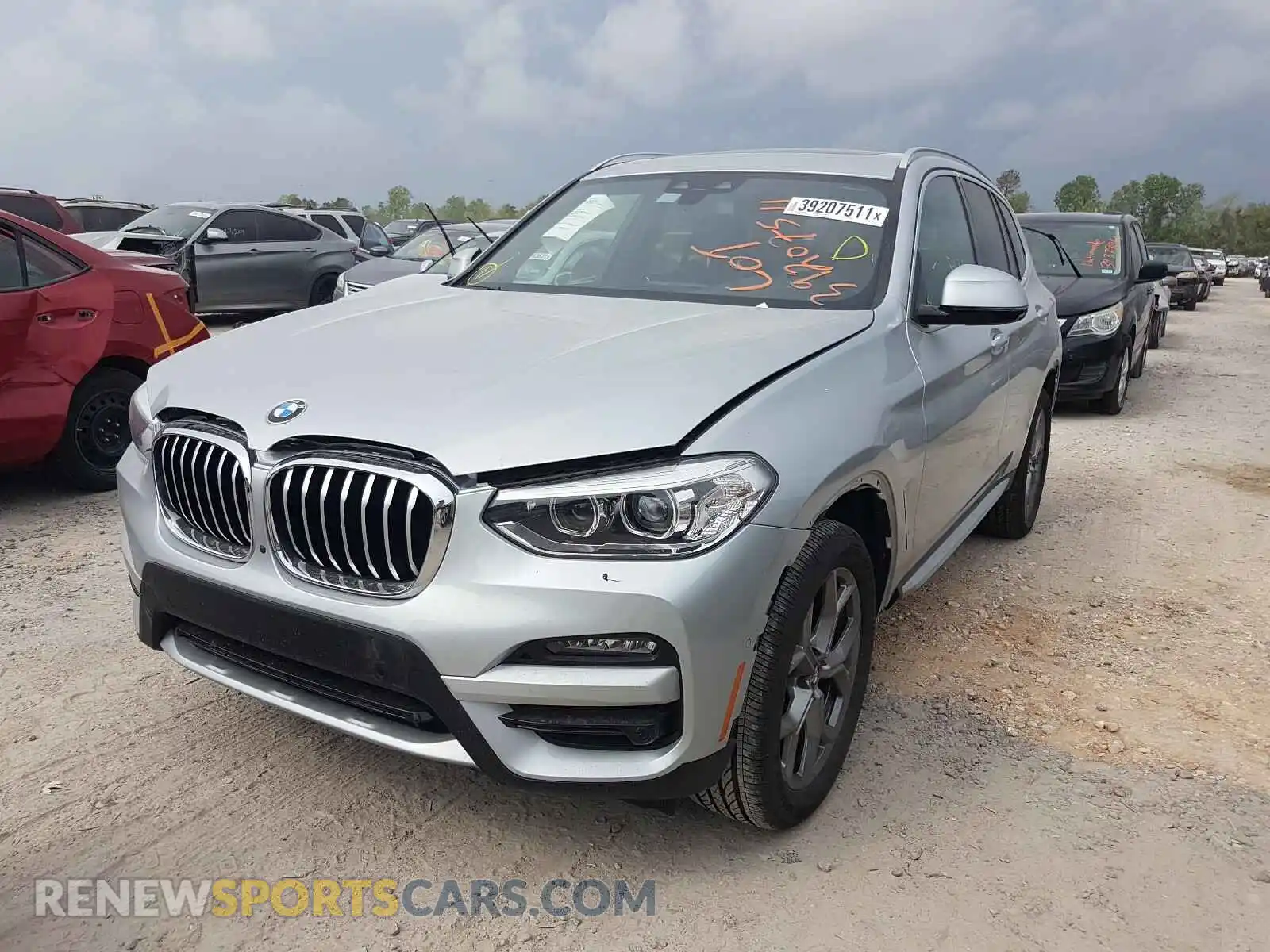2 Photograph of a damaged car 5UXTY3C01M9E27712 BMW X3 2021
