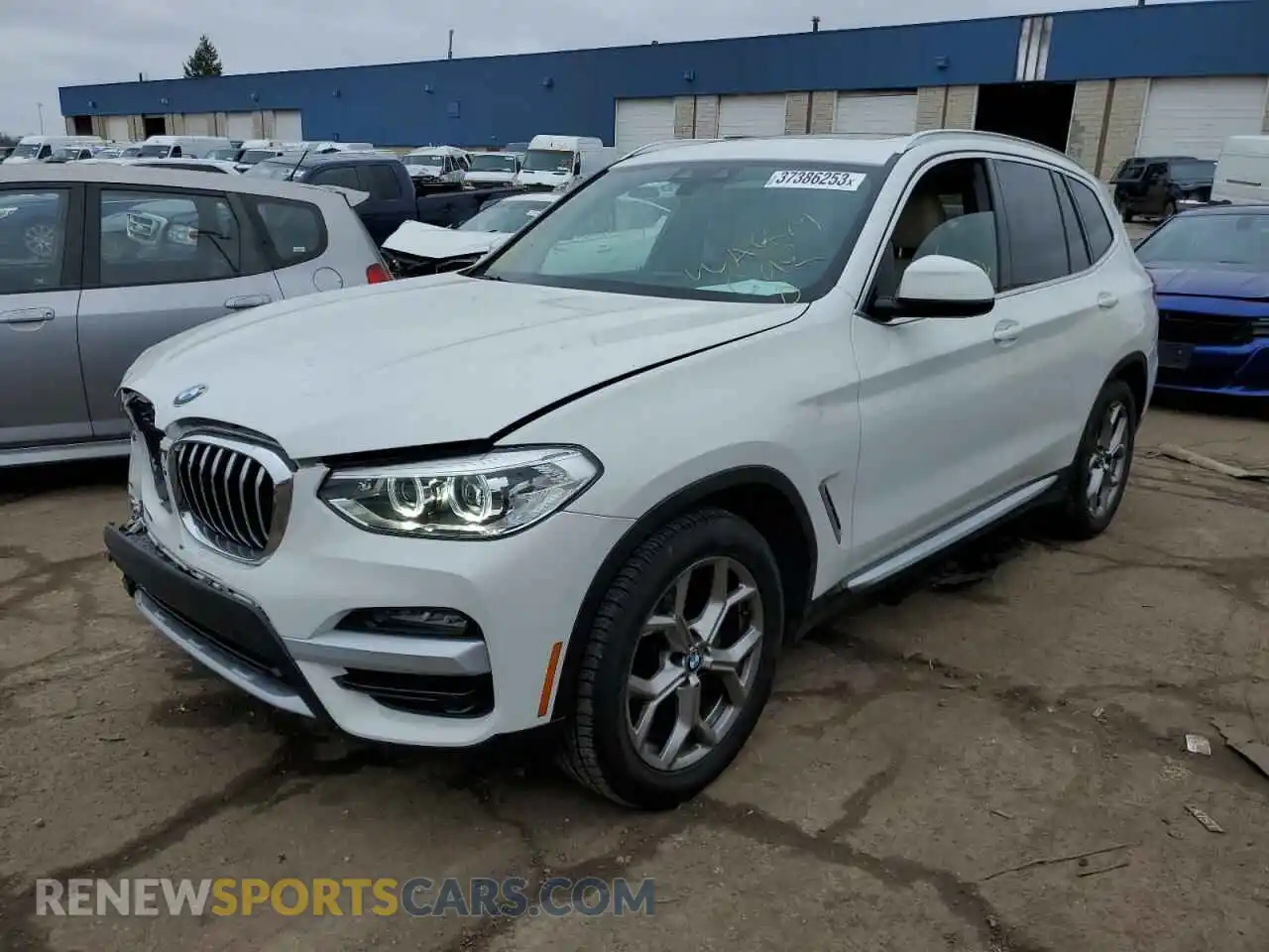 1 Photograph of a damaged car 5UXTY3C01M9F12811 BMW X3 2021