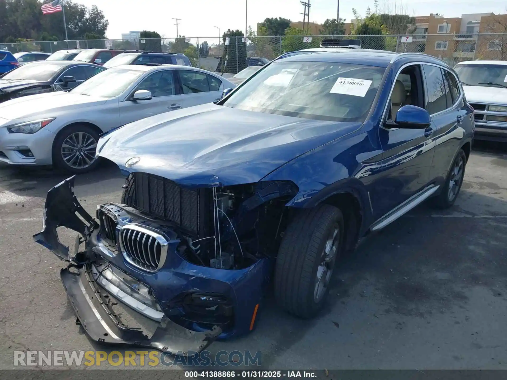 2 Photograph of a damaged car 5UXTY3C01M9F84768 BMW X3 2021