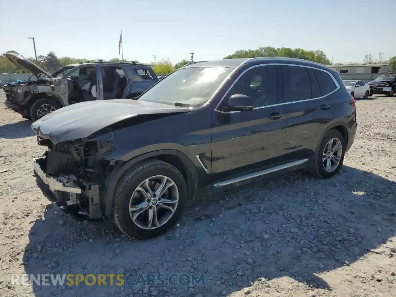 1 Photograph of a damaged car 5UXTY3C02M9E56653 BMW X3 2021