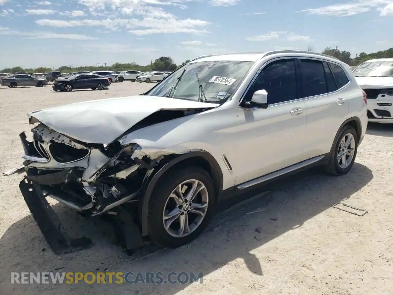 1 Photograph of a damaged car 5UXTY3C02M9E76689 BMW X3 2021