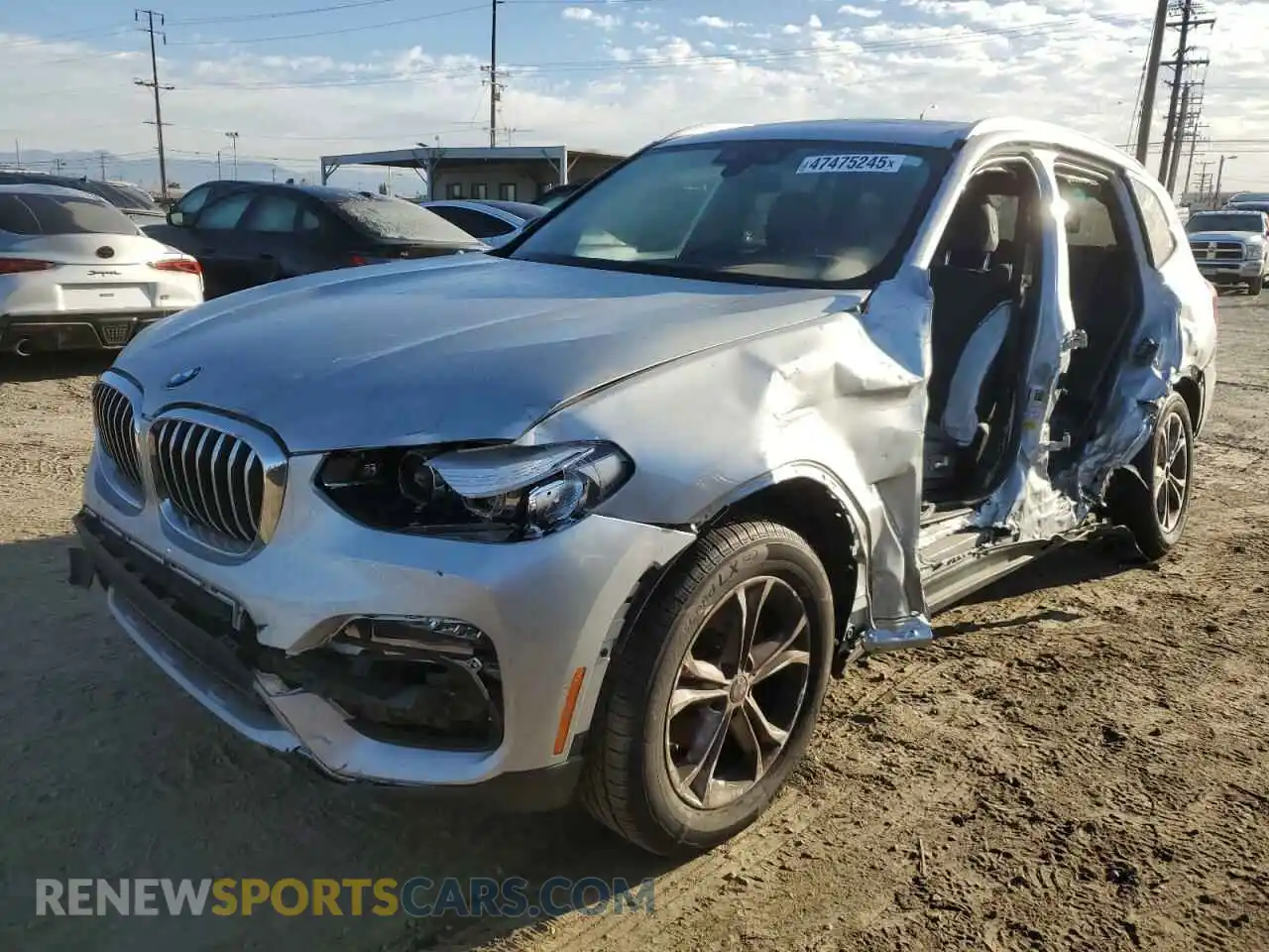 1 Photograph of a damaged car 5UXTY3C02M9E87448 BMW X3 2021