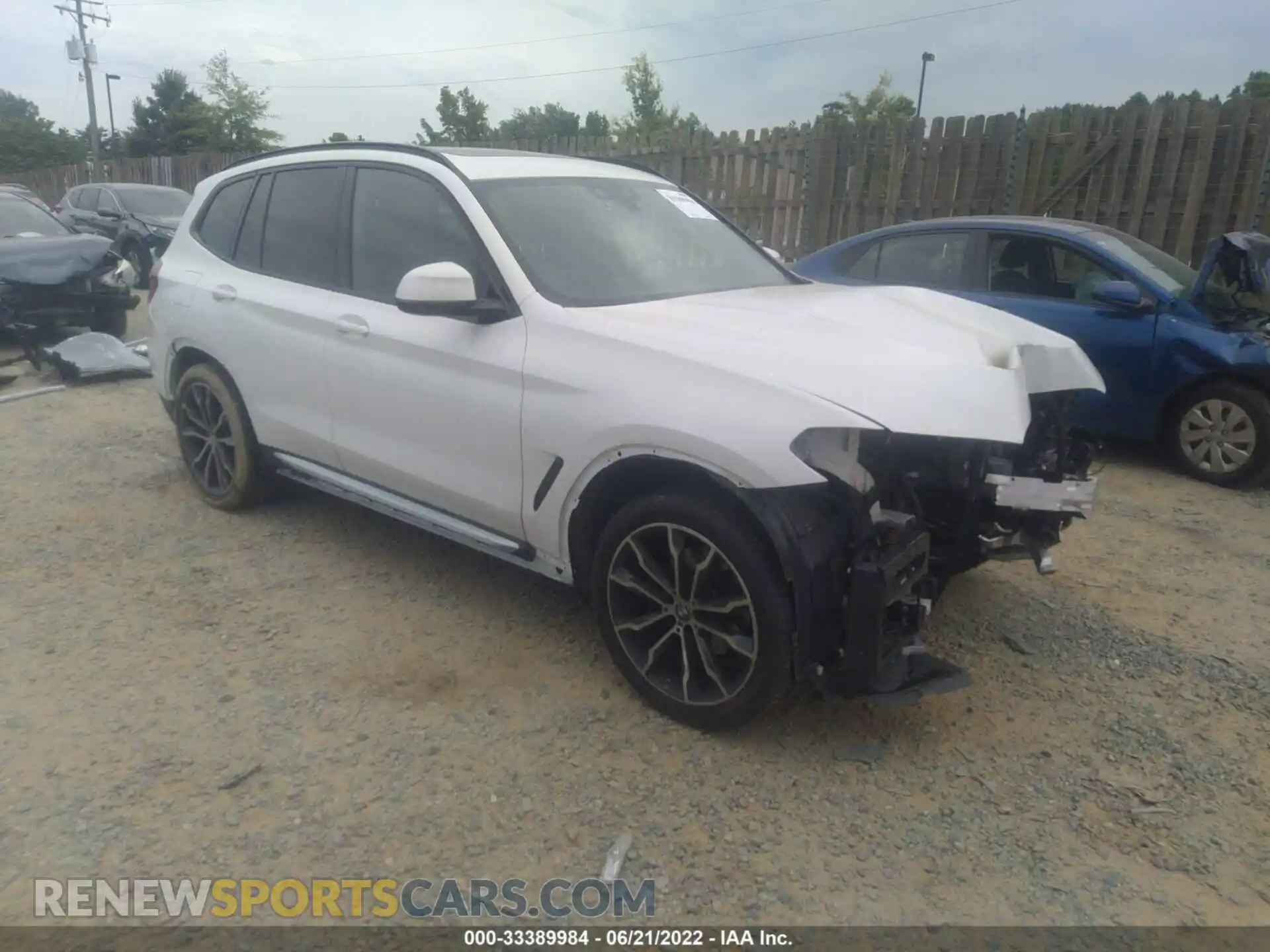 1 Photograph of a damaged car 5UXTY3C02M9G62247 BMW X3 2021