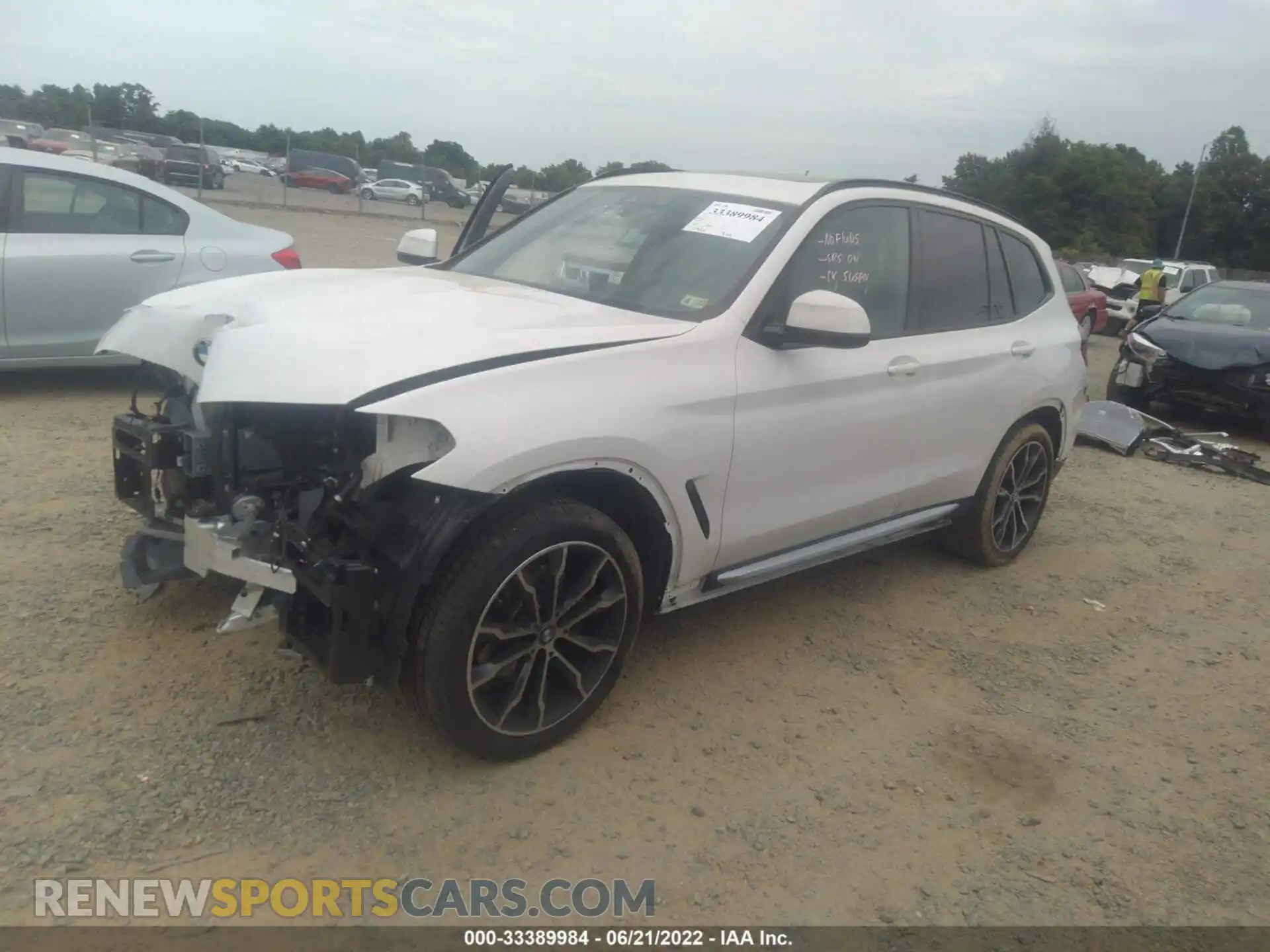 2 Photograph of a damaged car 5UXTY3C02M9G62247 BMW X3 2021