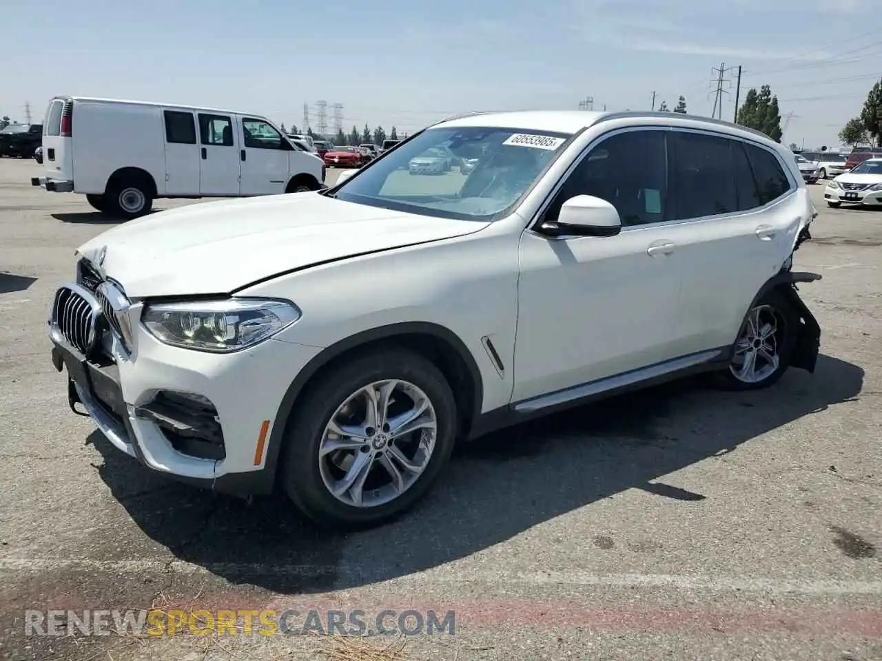 1 Фотография поврежденного автомобиля 5UXTY3C03M9G42203 BMW X3 2021