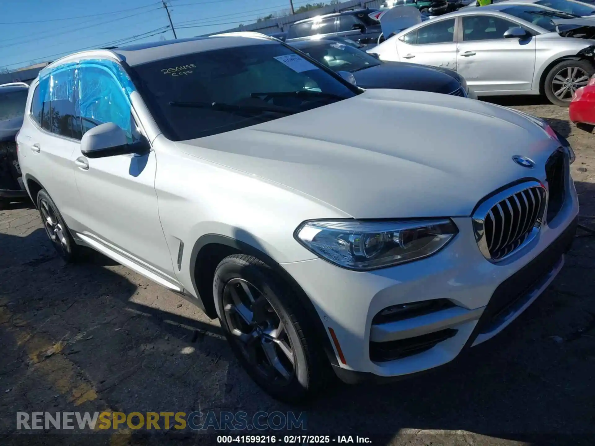 1 Photograph of a damaged car 5UXTY3C03M9H57528 BMW X3 2021