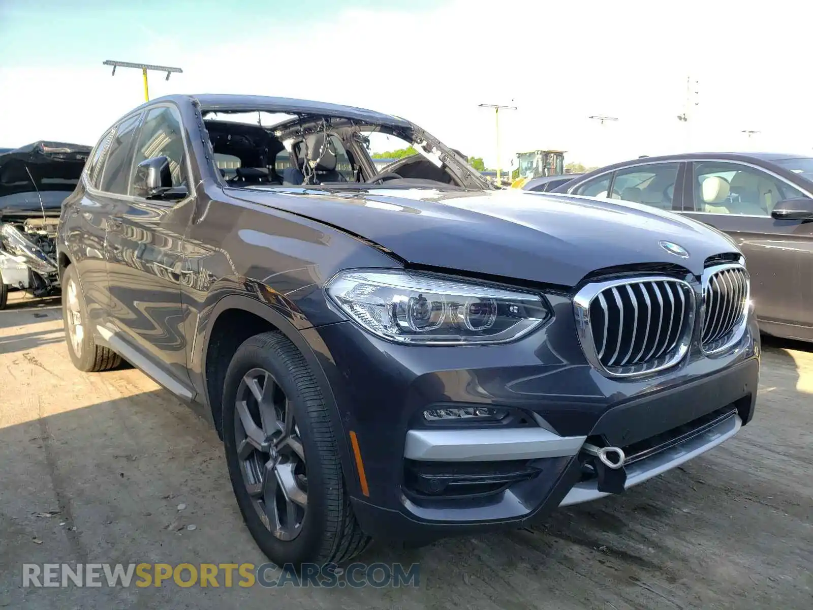 1 Photograph of a damaged car 5UXTY3C04M9D85097 BMW X3 2021