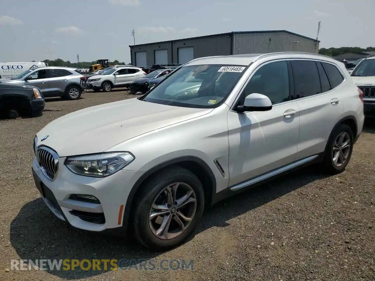 1 Photograph of a damaged car 5UXTY3C04M9F49724 BMW X3 2021