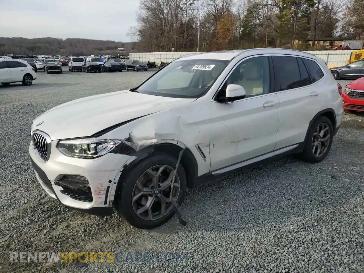 1 fotografías del automóvil dañado 5UXTY3C04M9F87664 BMW X3 2021