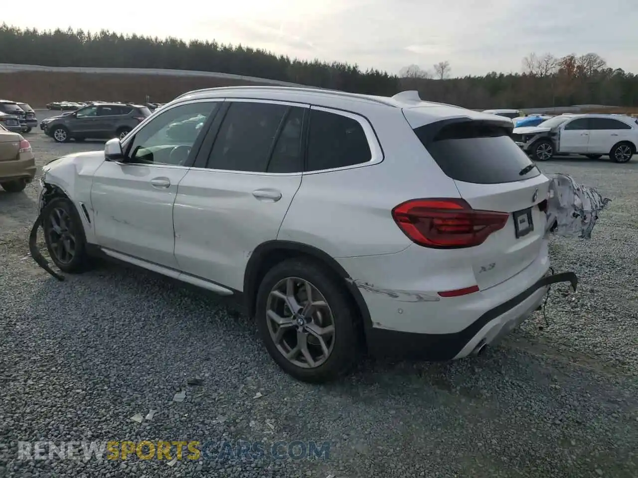 2 fotografías del automóvil dañado 5UXTY3C04M9F87664 BMW X3 2021