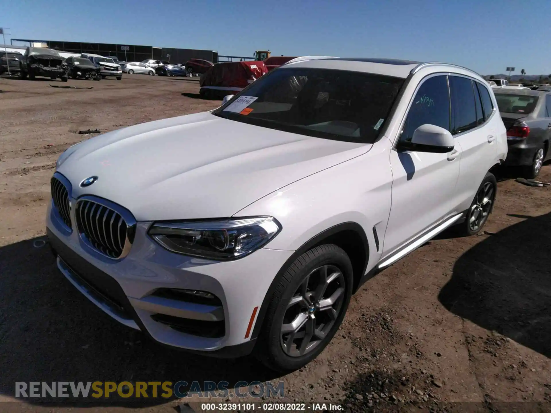2 Photograph of a damaged car 5UXTY3C04M9H33867 BMW X3 2021