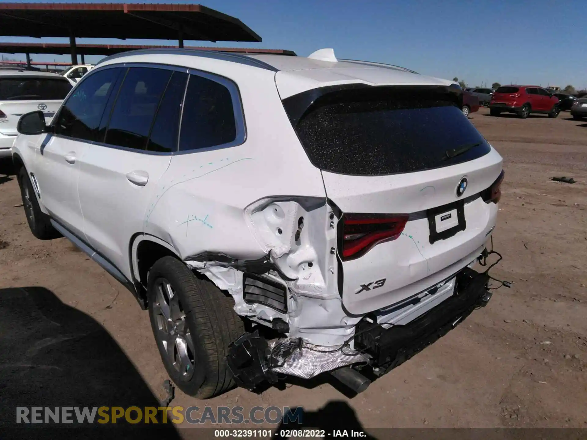 3 Photograph of a damaged car 5UXTY3C04M9H33867 BMW X3 2021