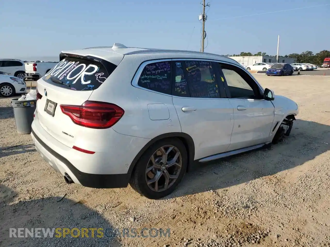 3 Photograph of a damaged car 5UXTY3C05M9D96593 BMW X3 2021