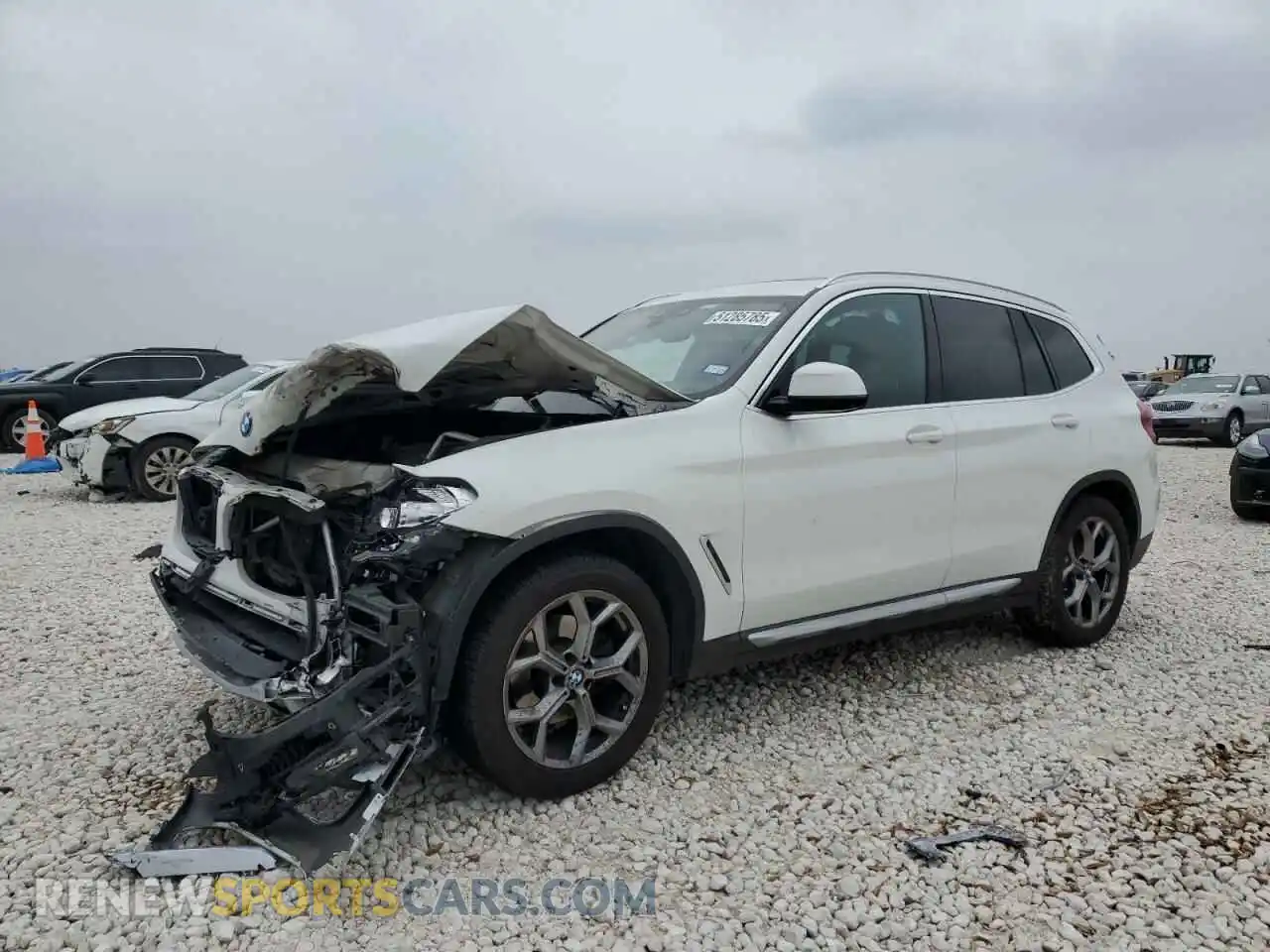 1 Photograph of a damaged car 5UXTY3C05M9E06782 BMW X3 2021