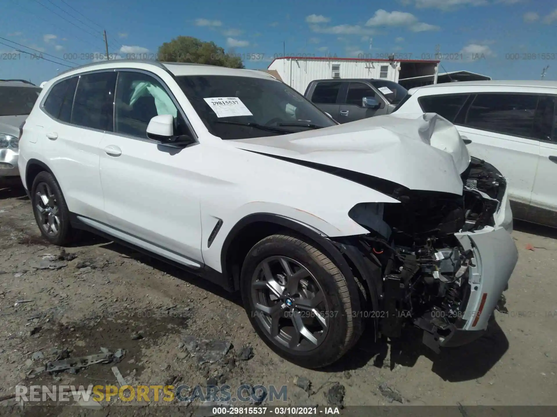 1 fotografías del automóvil dañado 5UXTY3C05M9E68943 BMW X3 2021