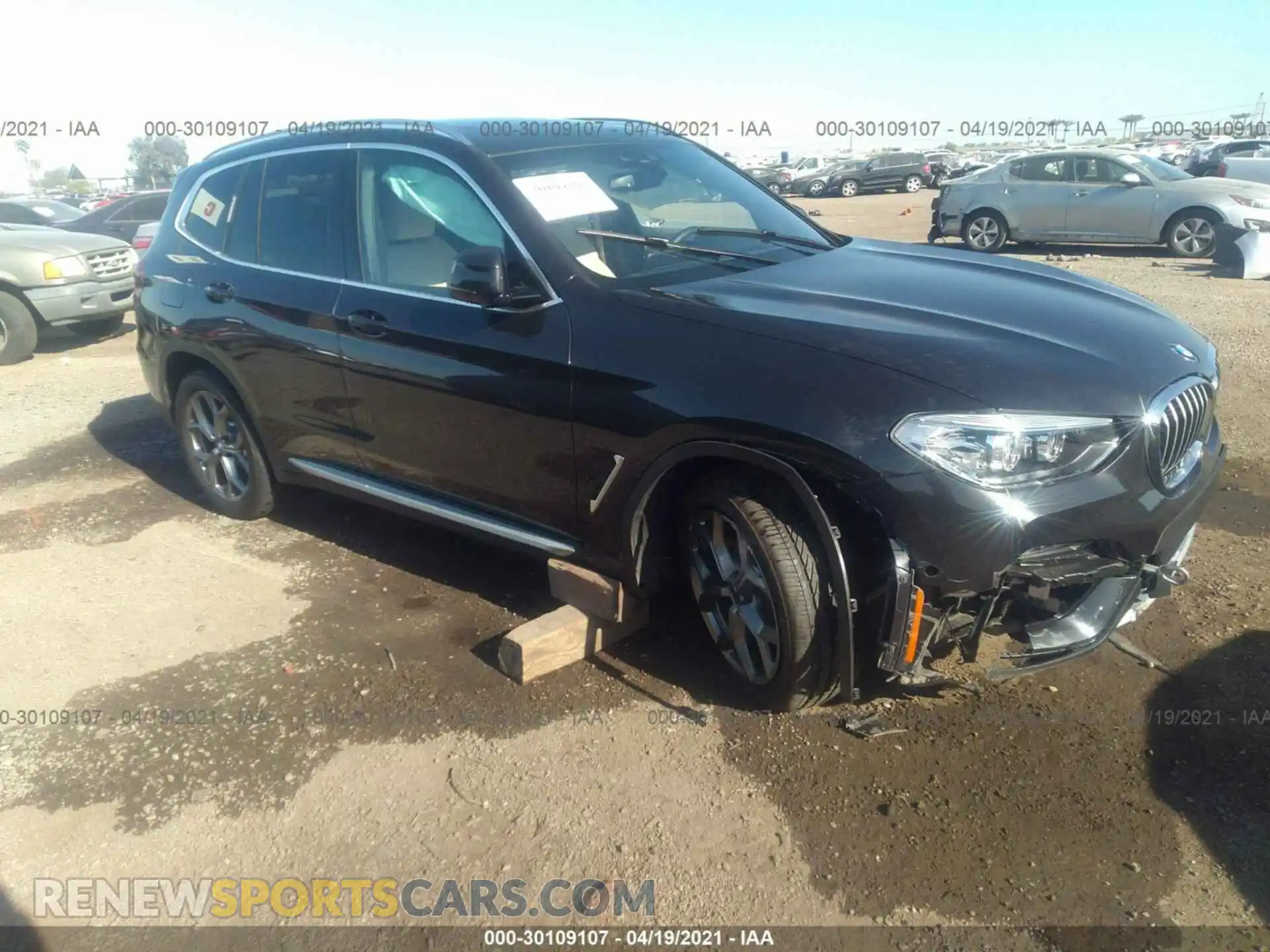 1 Photograph of a damaged car 5UXTY3C05M9F71750 BMW X3 2021