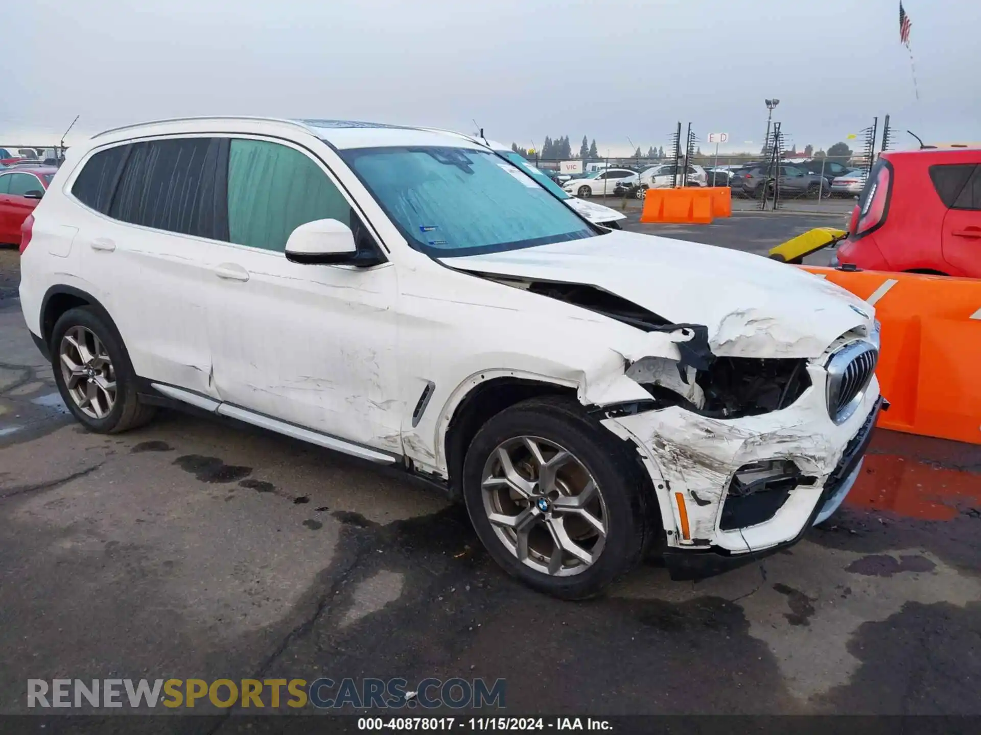 1 Photograph of a damaged car 5UXTY3C05M9H24837 BMW X3 2021