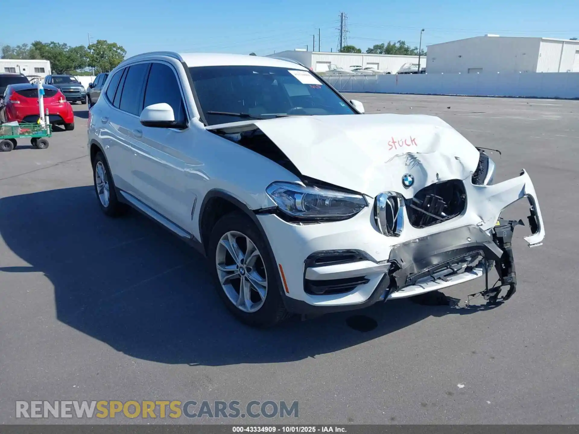 1 Photograph of a damaged car 5UXTY3C06M9E25308 BMW X3 2021